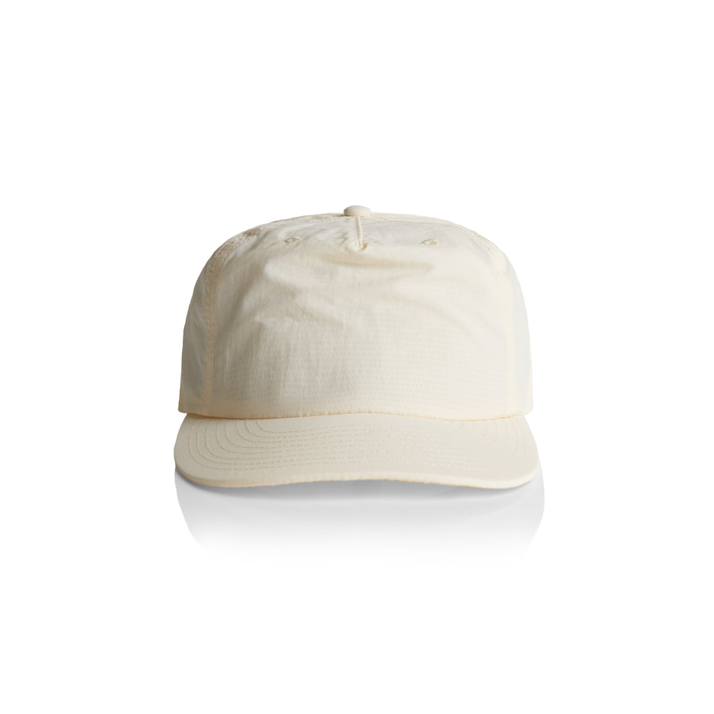Ascolour Surf Cap 1114 Surf Cap Ecru Front - Custom Printed - Print Blanc