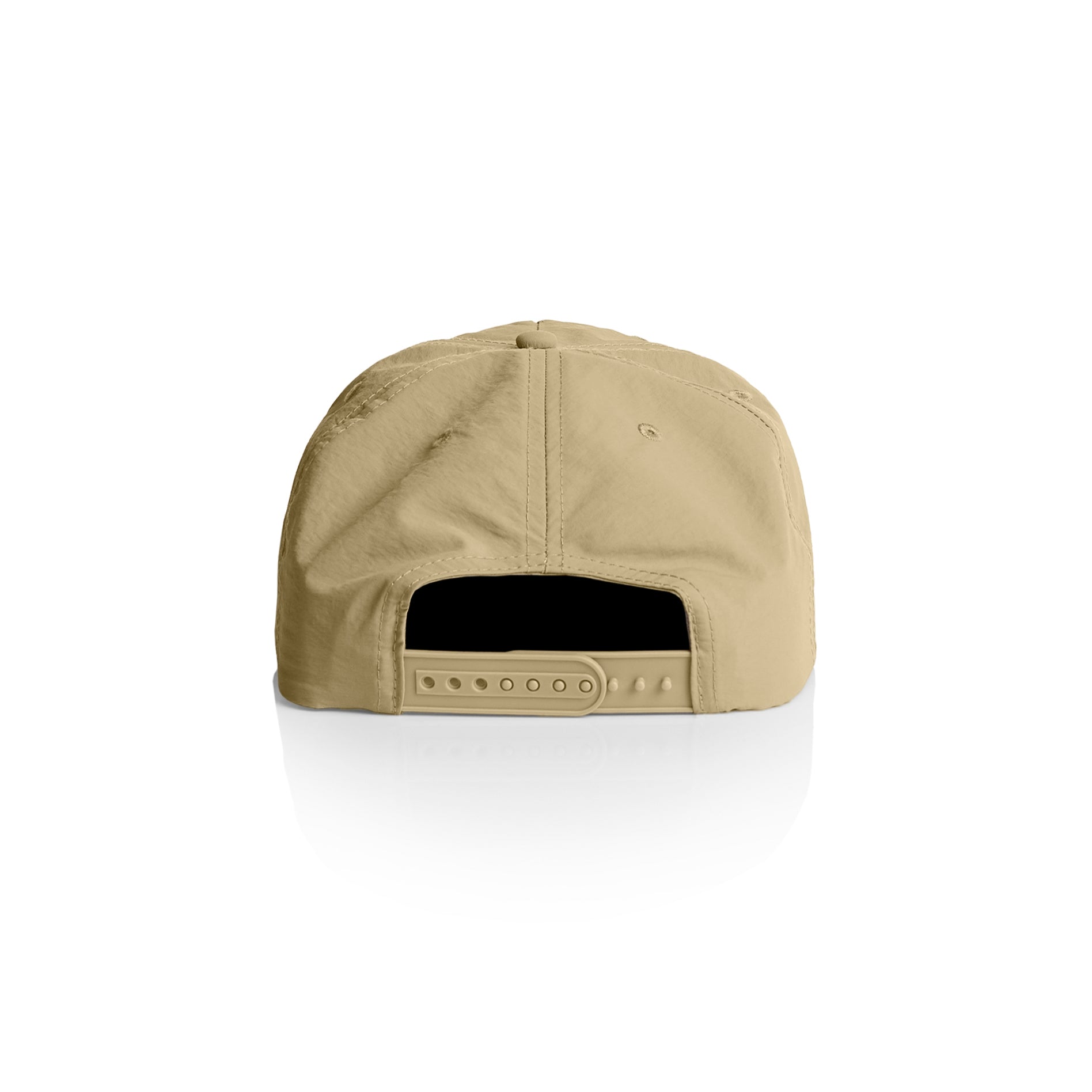 Ascolour Surf Cap 1114 Surf Cap Khaki Back - Custom Printed - Print Blanc