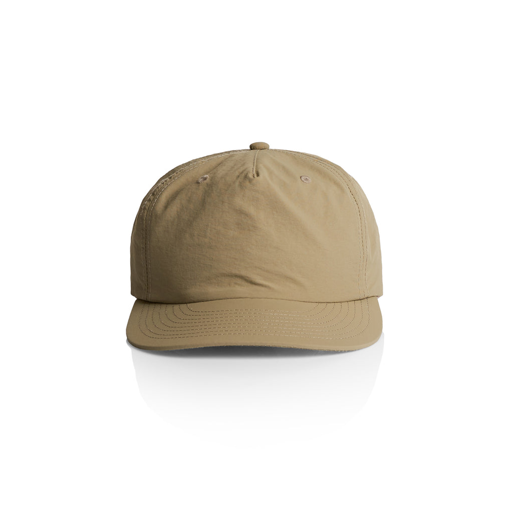 Ascolour Surf Cap 1114 Surf Cap Khaki Front - Custom Printed - Print Blanc