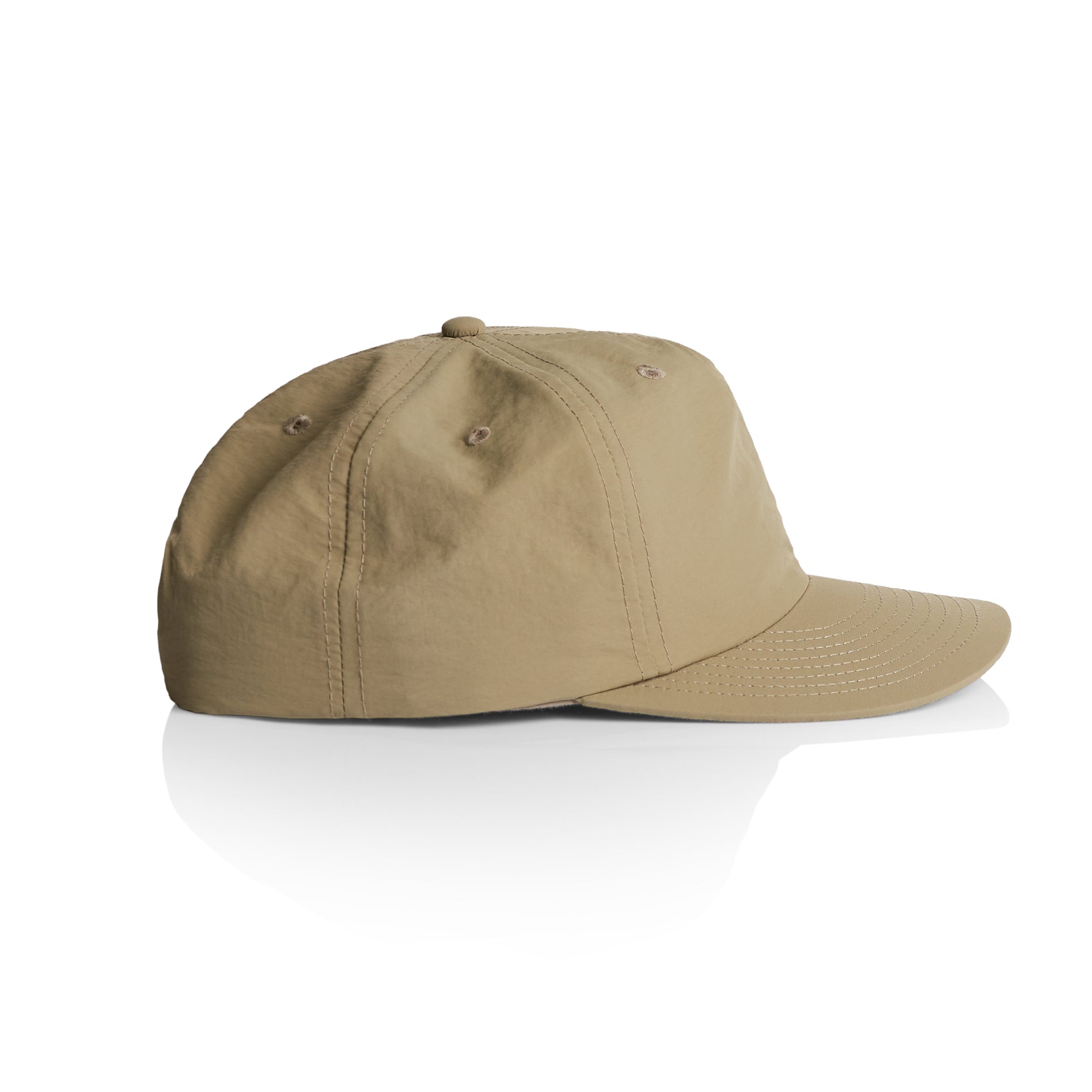 Ascolour Surf Cap 1114 Surf Cap Khaki Side - Custom Printed - Print Blanc