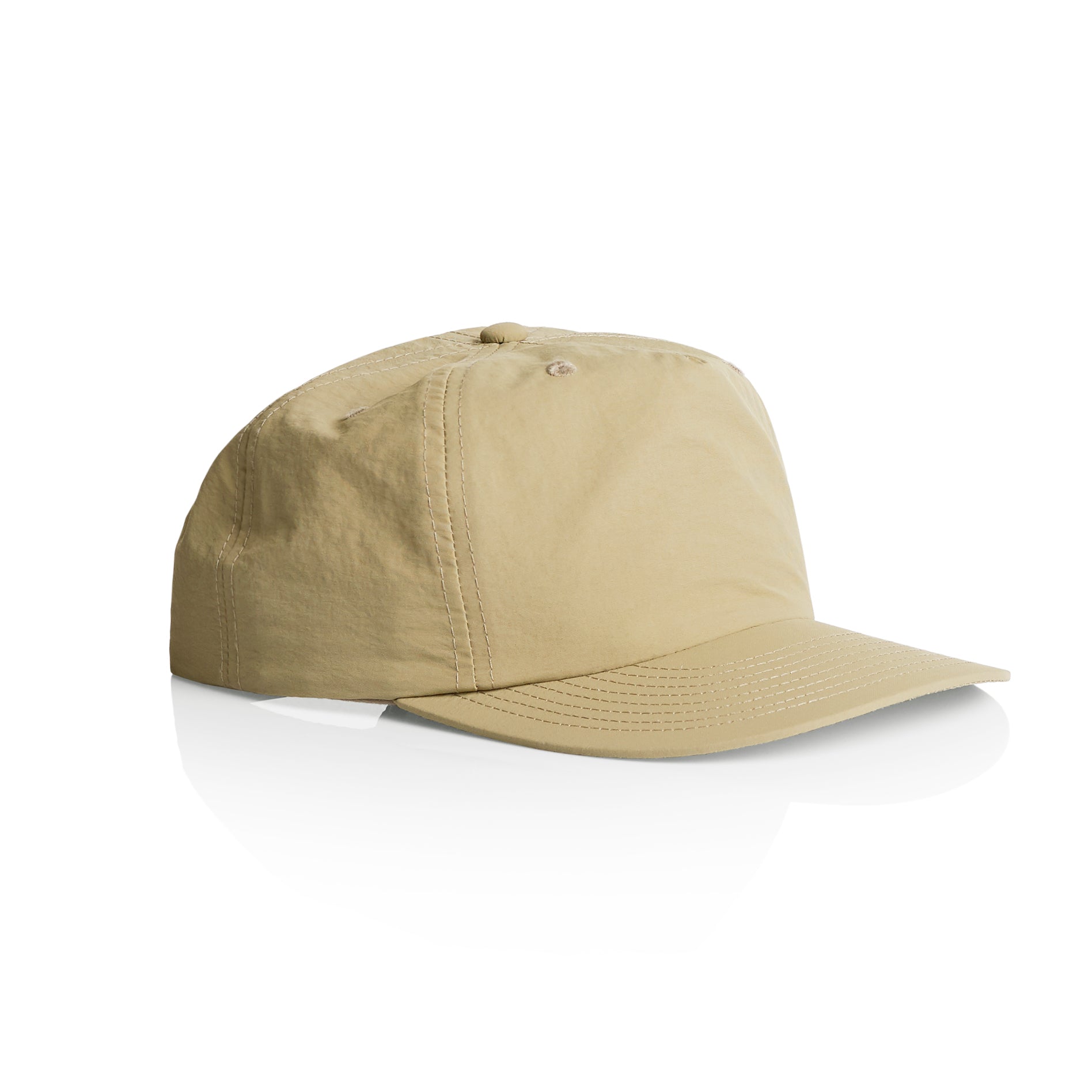Ascolour Surf Cap 1114 Surf Cap Khaki Side - Custom Printed - Print Blanc