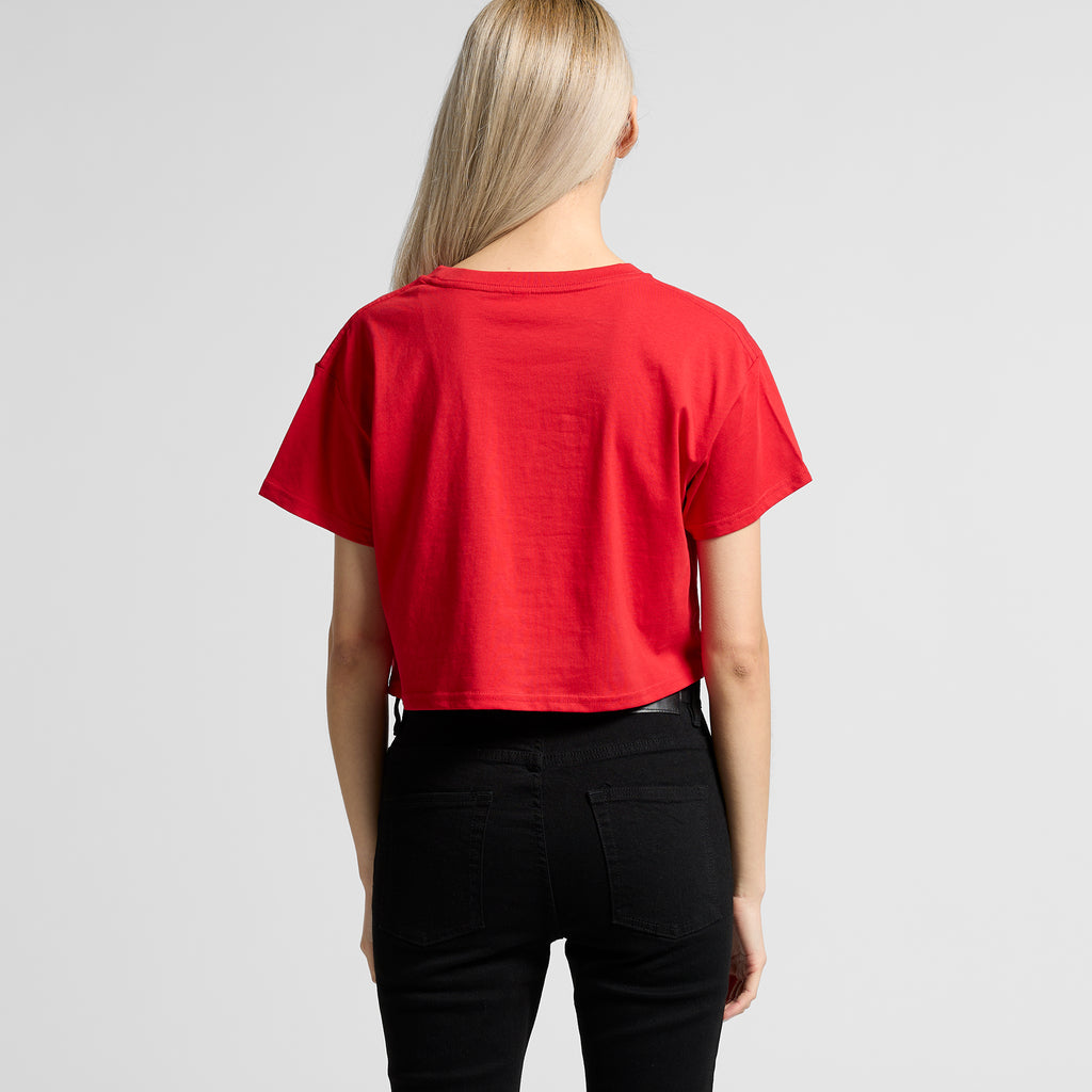 Ascolour Wos Crop Tee 4062 Crop Tee Back - Custom Printed - Print Blanc