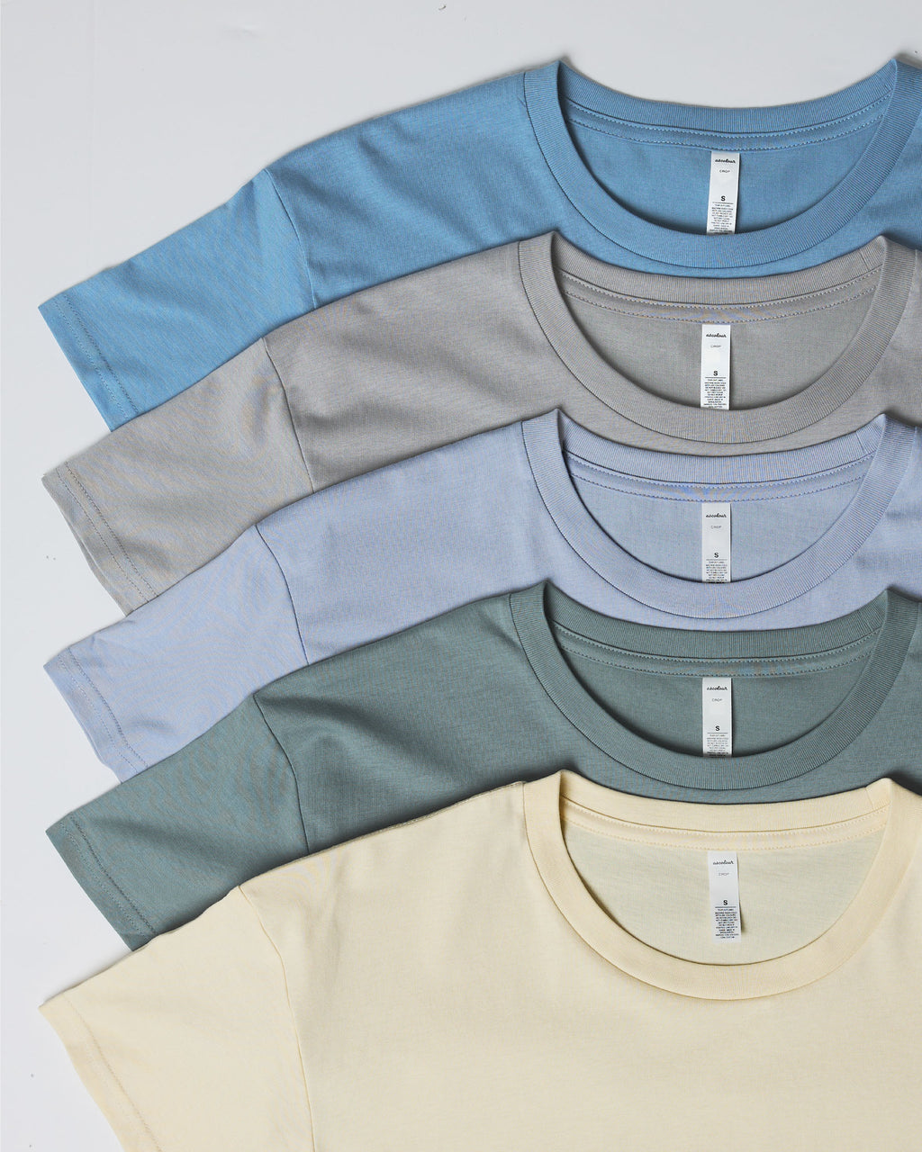 Ascolour Wos Crop Tee 4062 Crop Tee Flatlay Flat - Custom Printed - Print Blanc