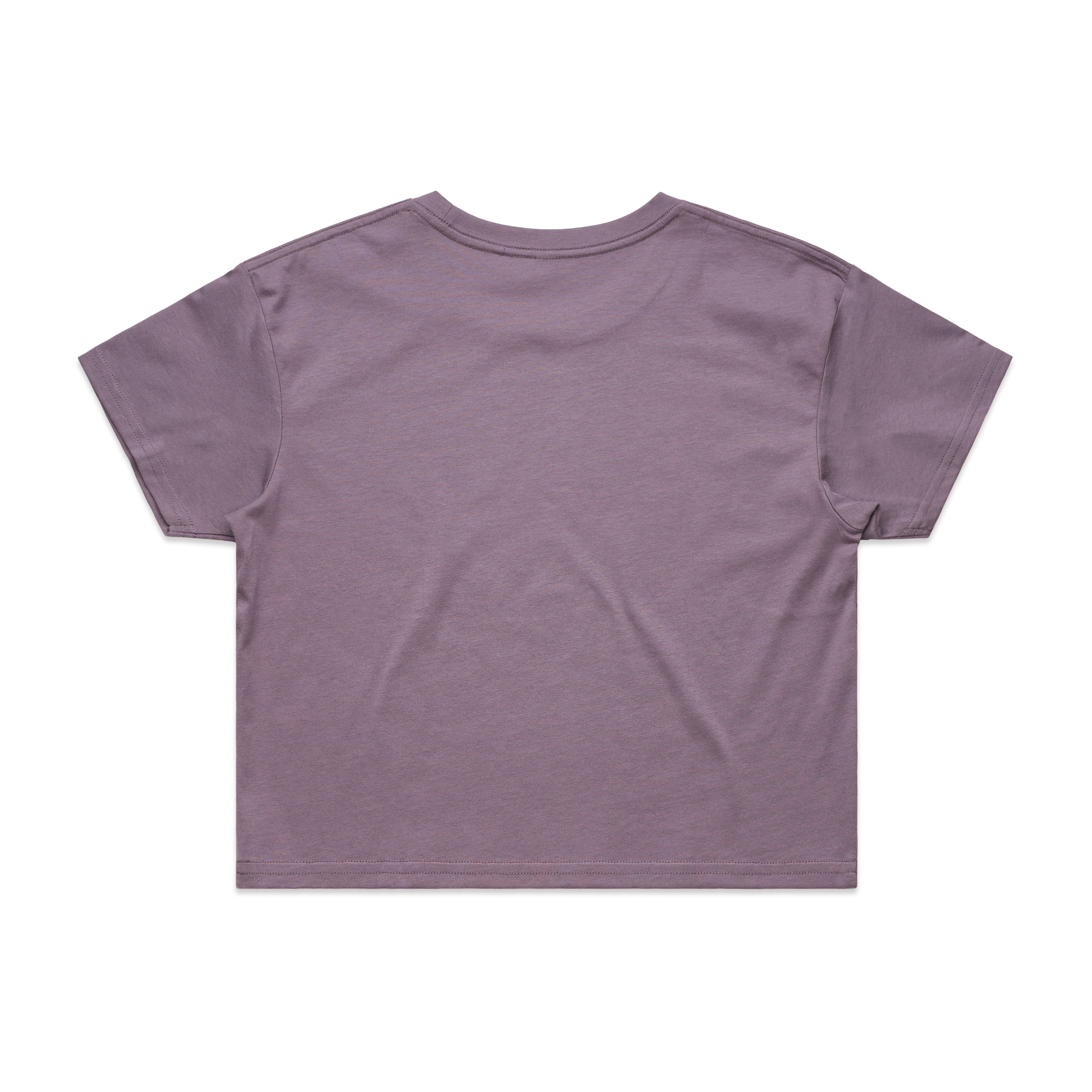 Ascolour Wos Crop Tee 4062 Crop Tee Mauve Back - Custom Printed - Print Blanc