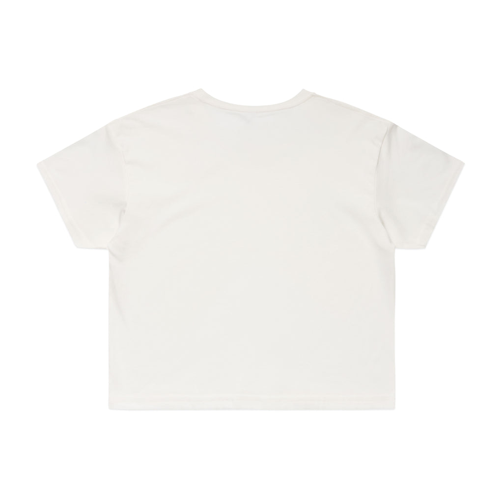 Ascolour Wos Crop Tee 4062 Crop Tee Natural Back - Custom Printed - Print Blanc