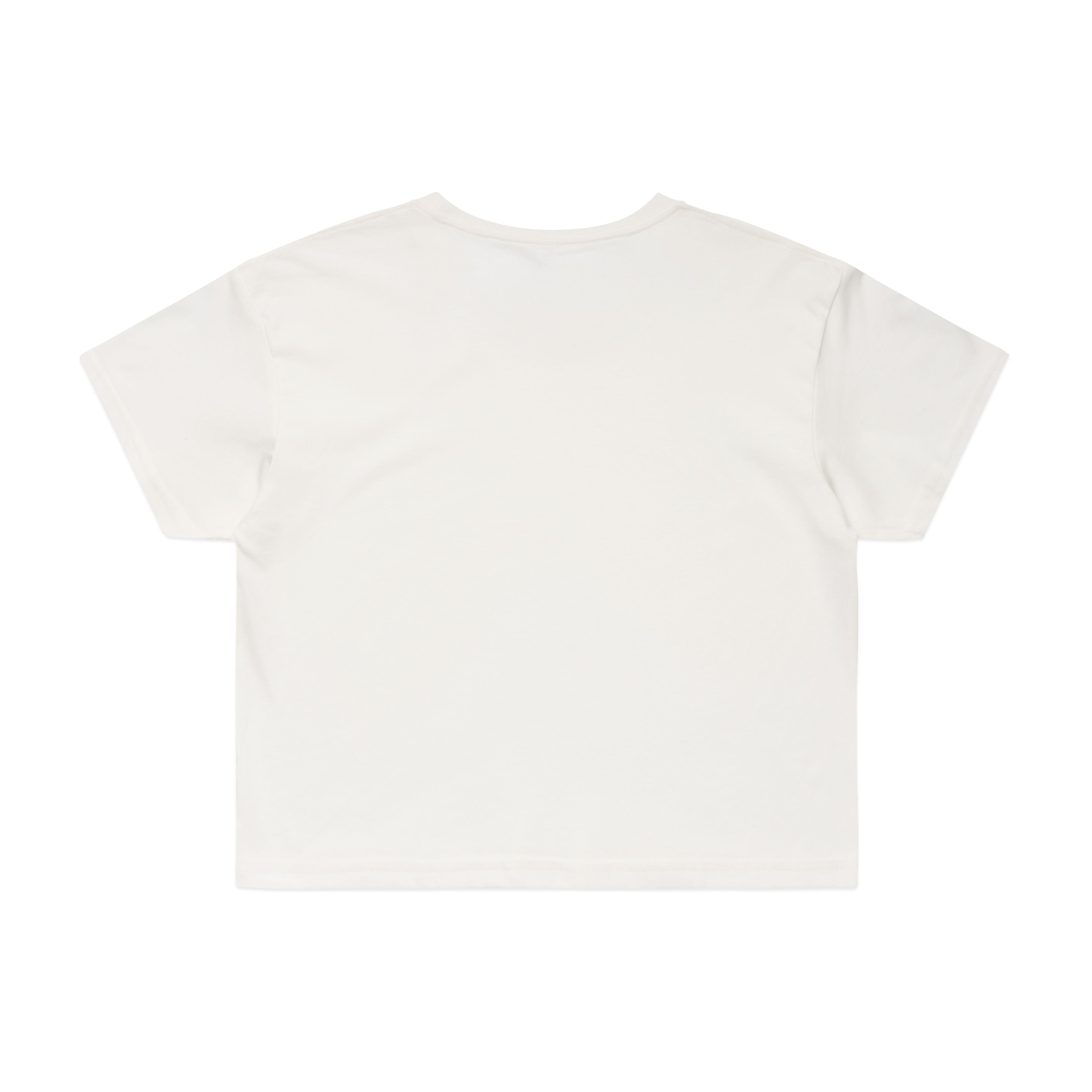 Ascolour Wos Crop Tee 4062 Crop Tee Natural Back - Custom Printed - Print Blanc
