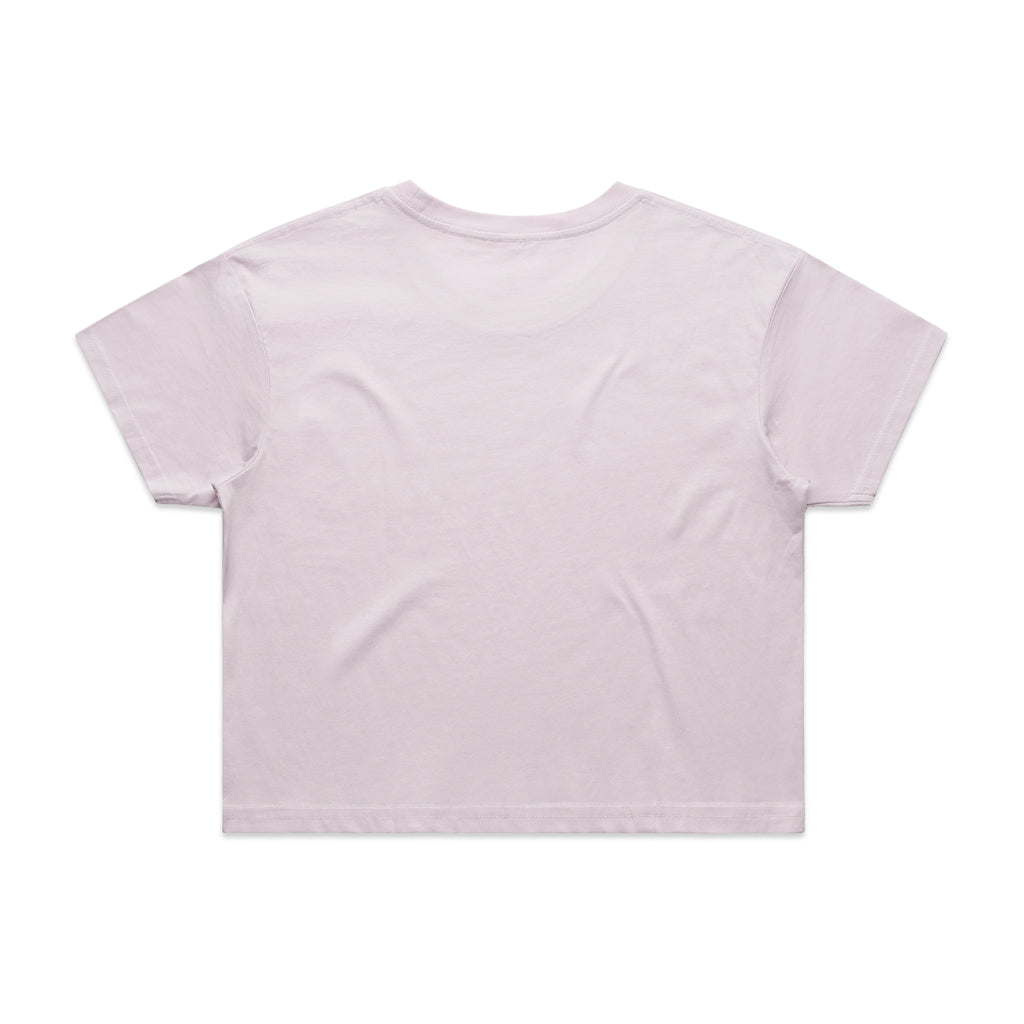 Ascolour Wos Crop Tee 4062 Crop Tee Orchid Back - Custom Printed - Print Blanc