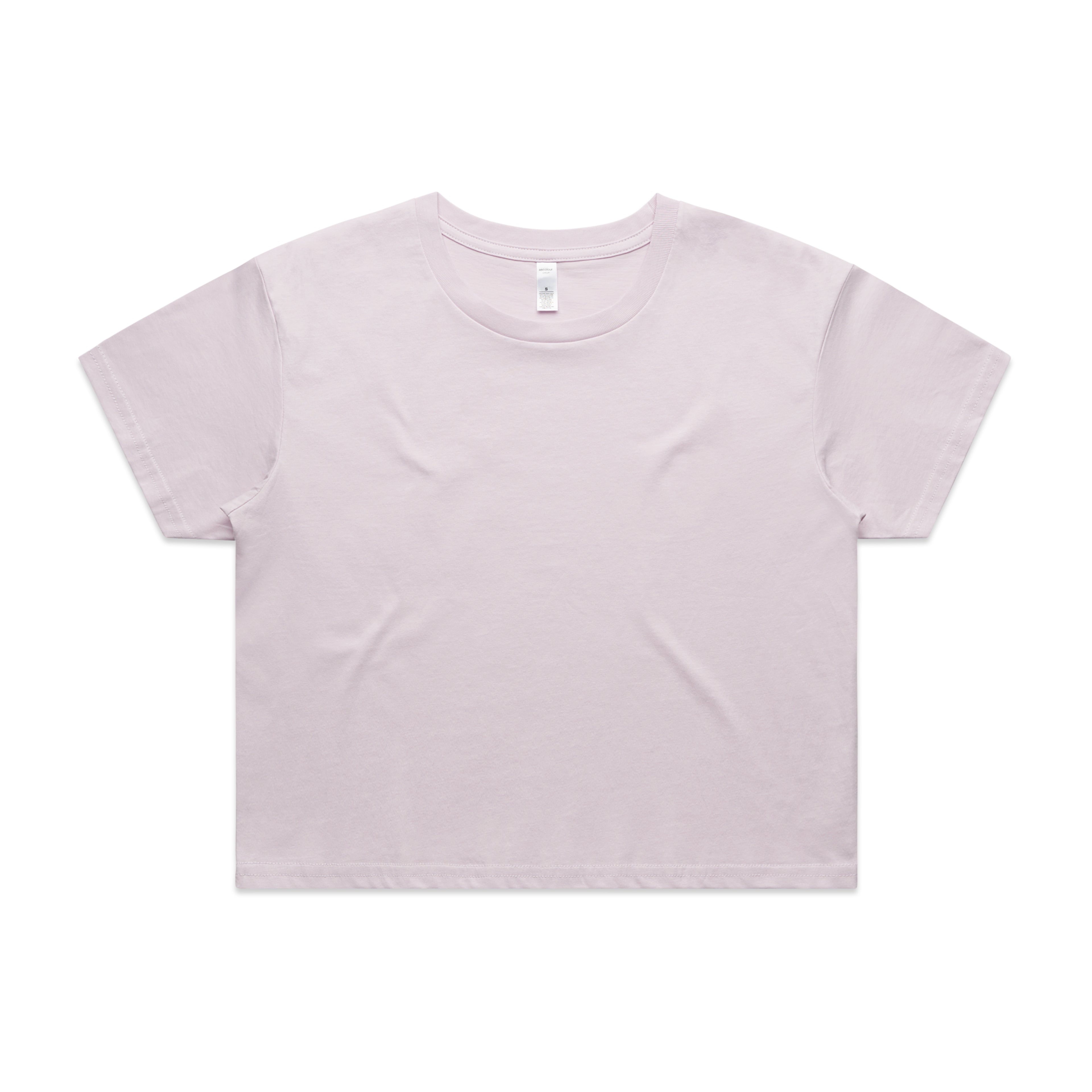Ascolour Wos Crop Tee 4062 Crop Tee Orchid Front - Custom Printed - Print Blanc