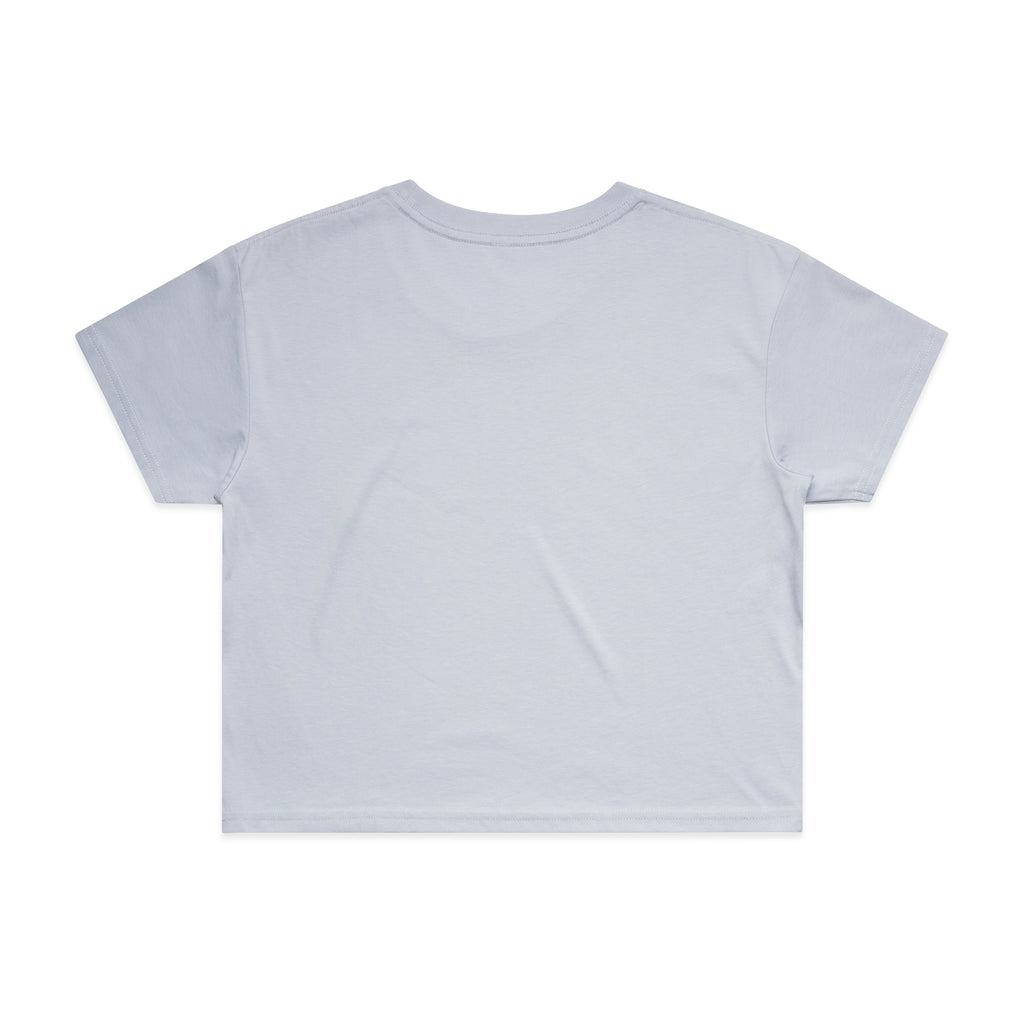 Ascolour Wos Crop Tee 4062 Crop Tee Powder Back - Custom Printed - Print Blanc
