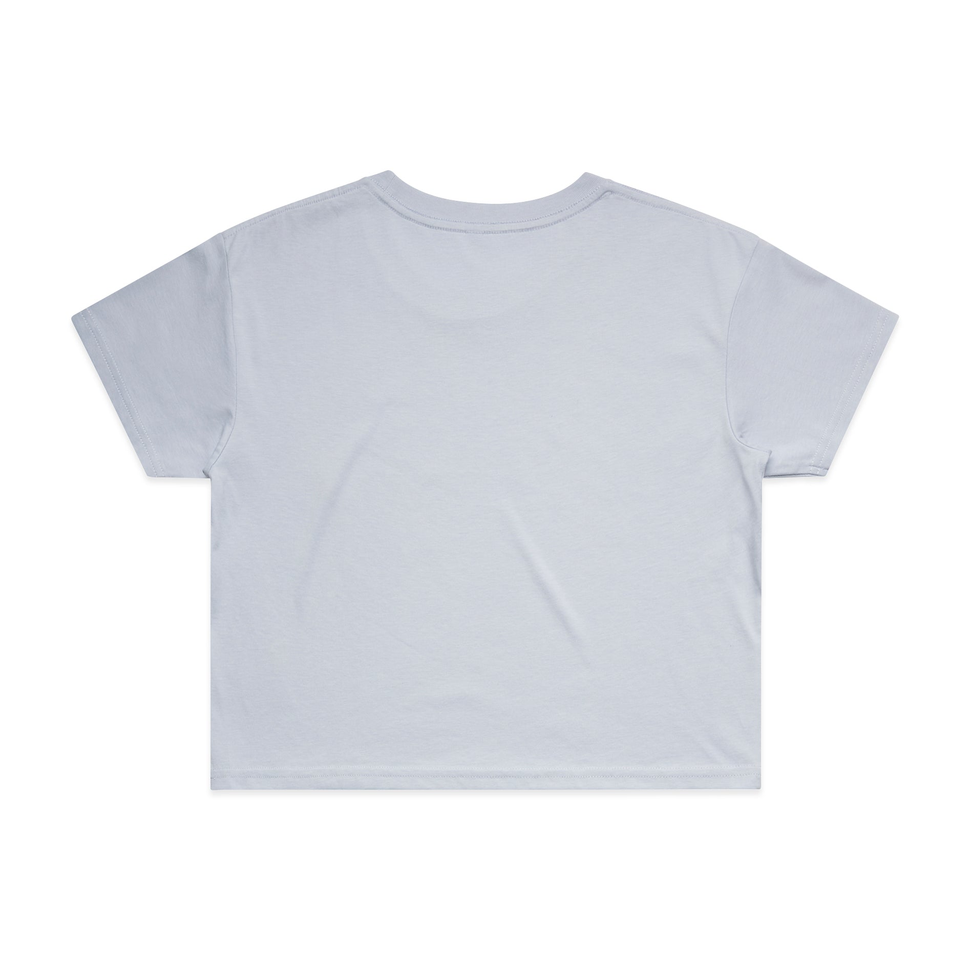 Ascolour Wos Crop Tee 4062 Crop Tee Powder Back - Custom Printed - Print Blanc