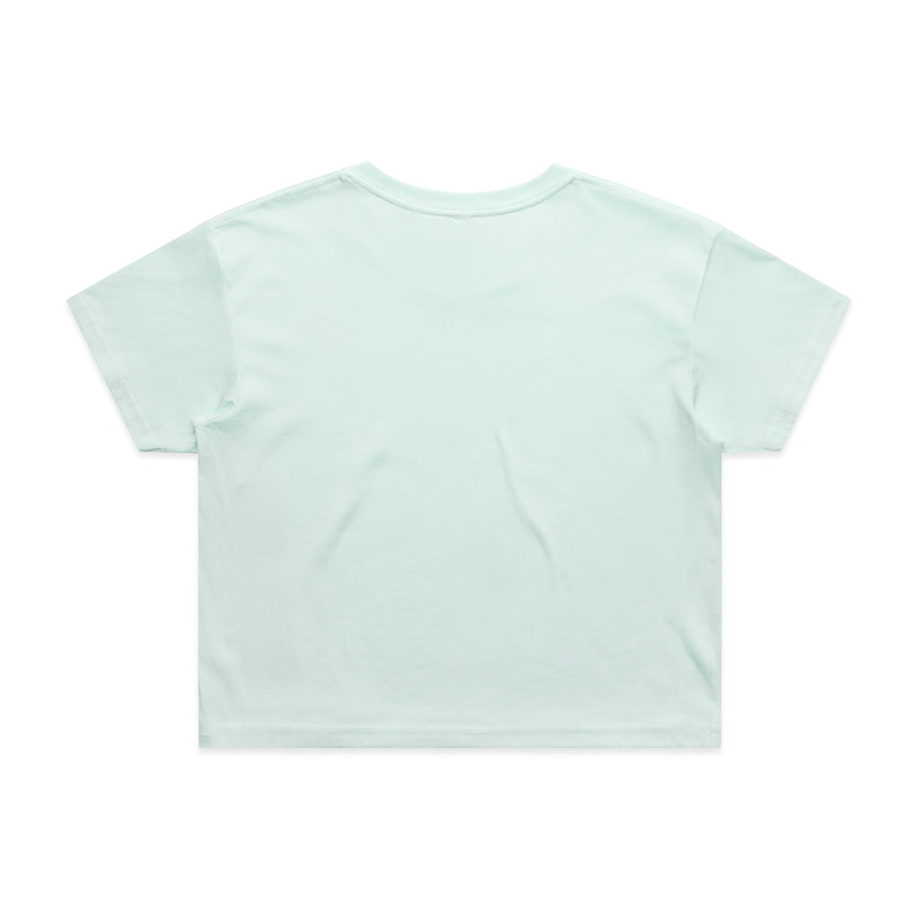 Ascolour Wos Crop Tee 4062 Crop Tee Seafoam Back - Custom Printed - Print Blanc