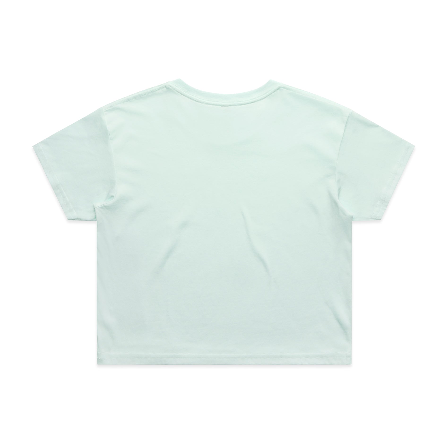 Ascolour Wos Crop Tee 4062 Crop Tee Seafoam Back - Custom Printed - Print Blanc