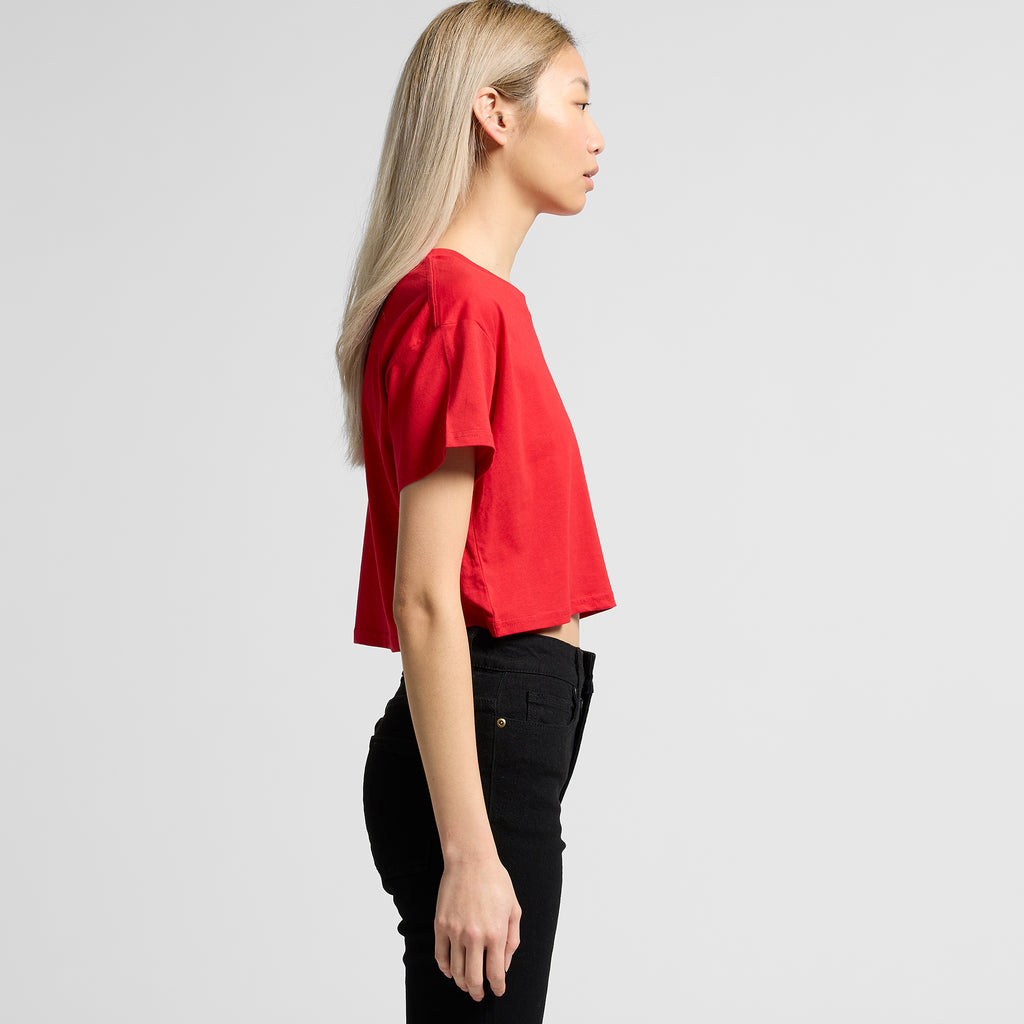 Ascolour Wos Crop Tee 4062 Crop Tee Side - Custom Printed - Print Blanc