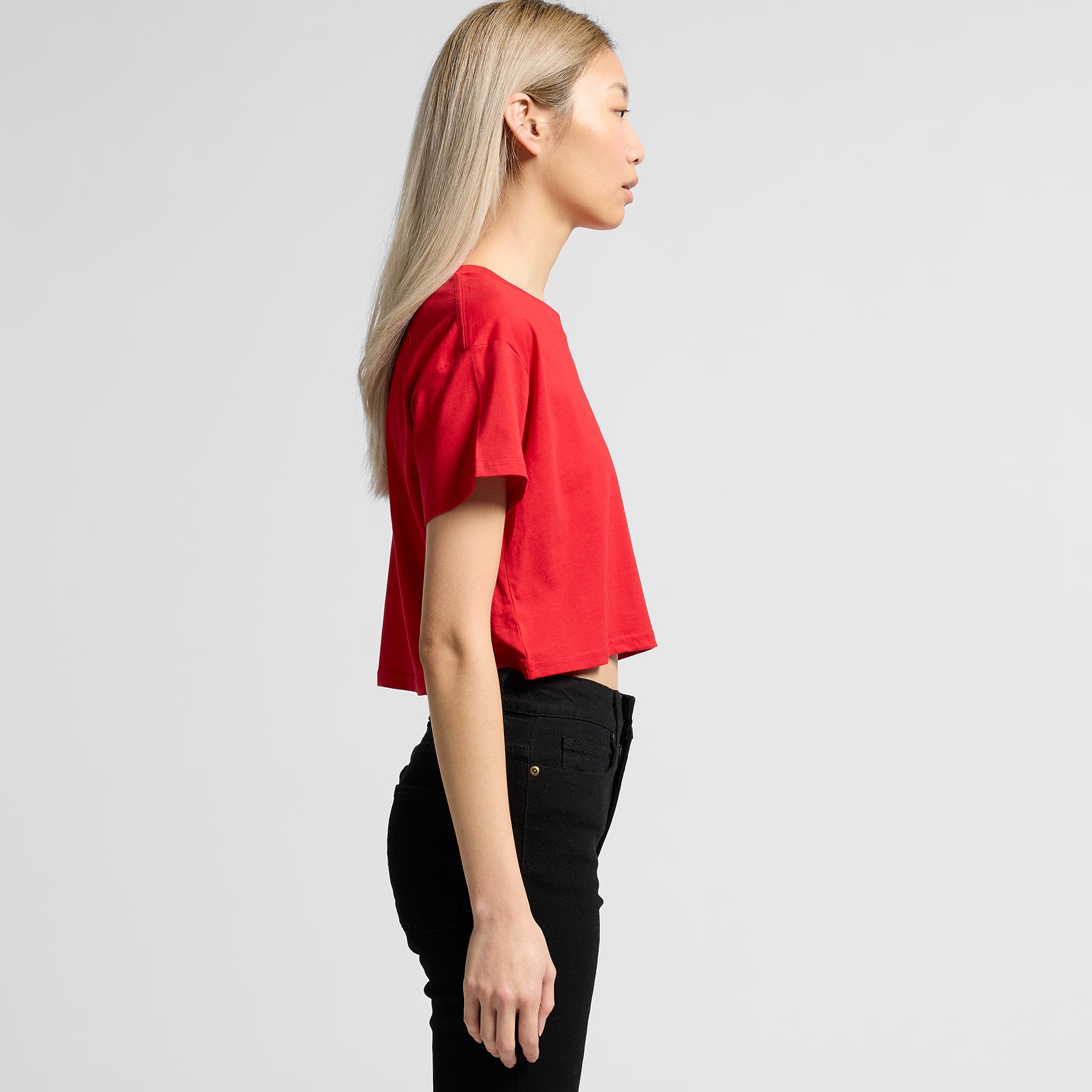 Ascolour Wos Crop Tee 4062 Crop Tee Side - Custom Printed - Print Blanc