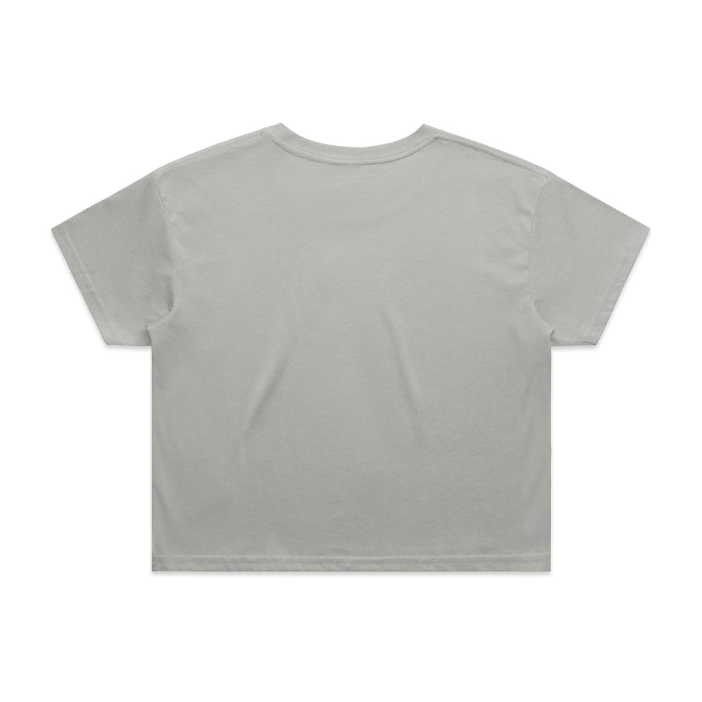Ascolour Wos Crop Tee 4062 Crop Tee Storm Back - Custom Printed - Print Blanc