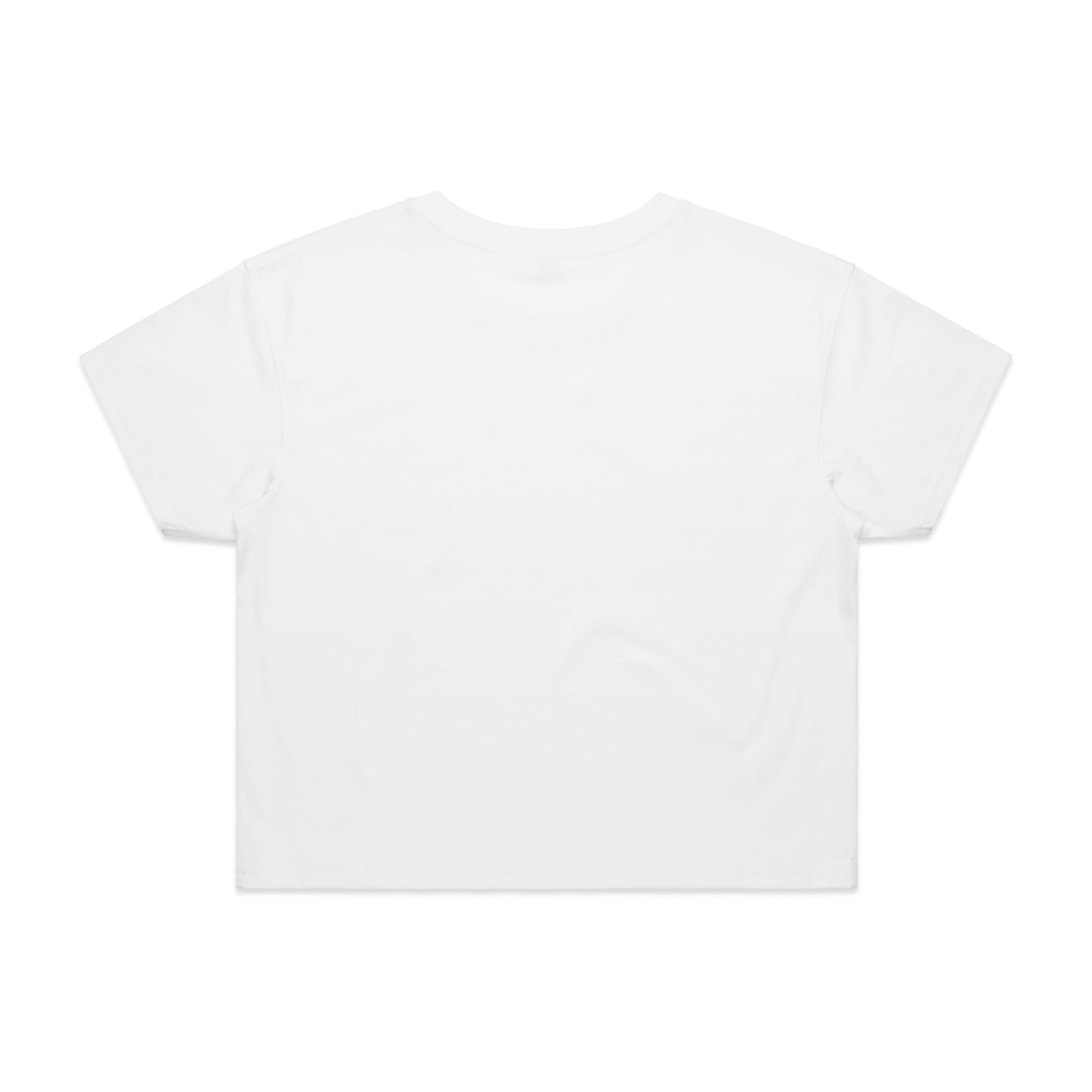 Ascolour Wos Crop Tee 4062 Crop Tee White Back - Custom Printed - Print Blanc