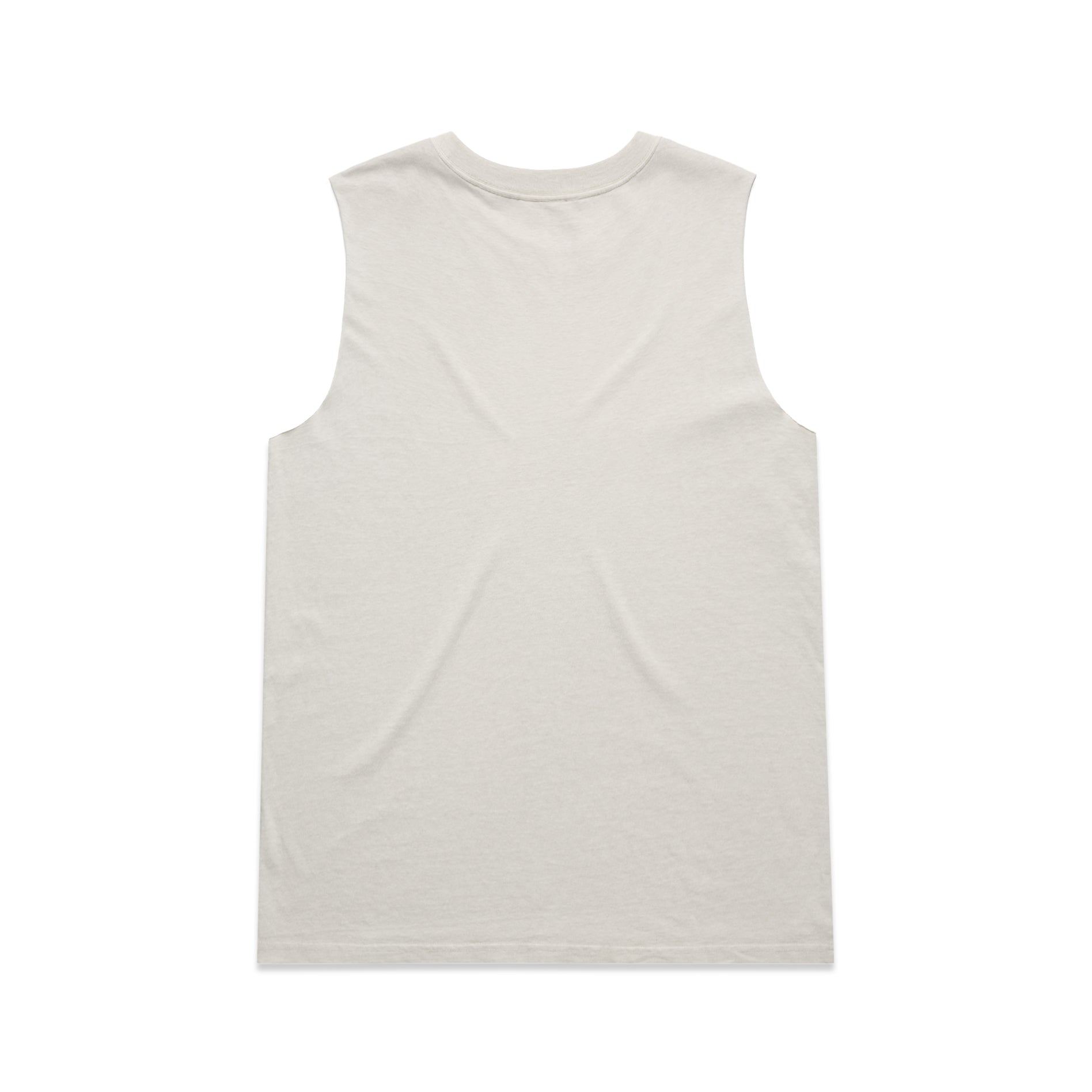 Ascolour Wos Heavy Faded Tank 4084 Wos Heavy Faded Tank Faded Bone Back - Custom Printed - Print Blanc