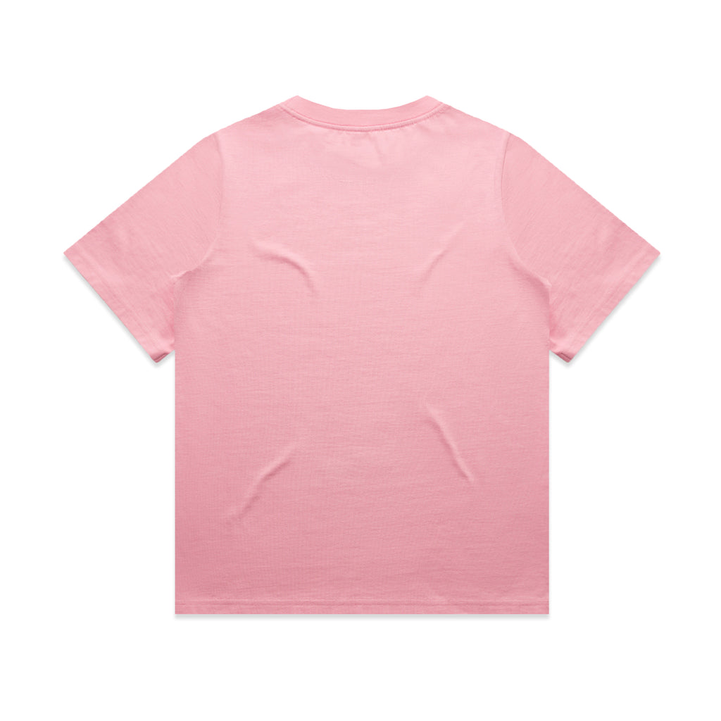 Ascolour Wos Heavy Tee 4080 Wos Heavy Tee Bubblegum Back - Custom Printed - Print Blanc