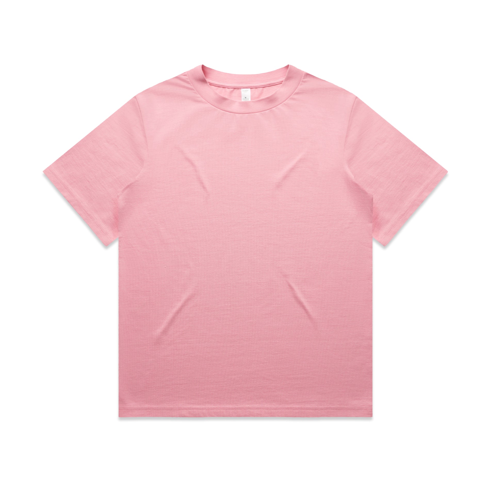 Ascolour Wos Heavy Tee 4080 Wos Heavy Tee Bubblegum Front - Custom Printed - Print Blanc