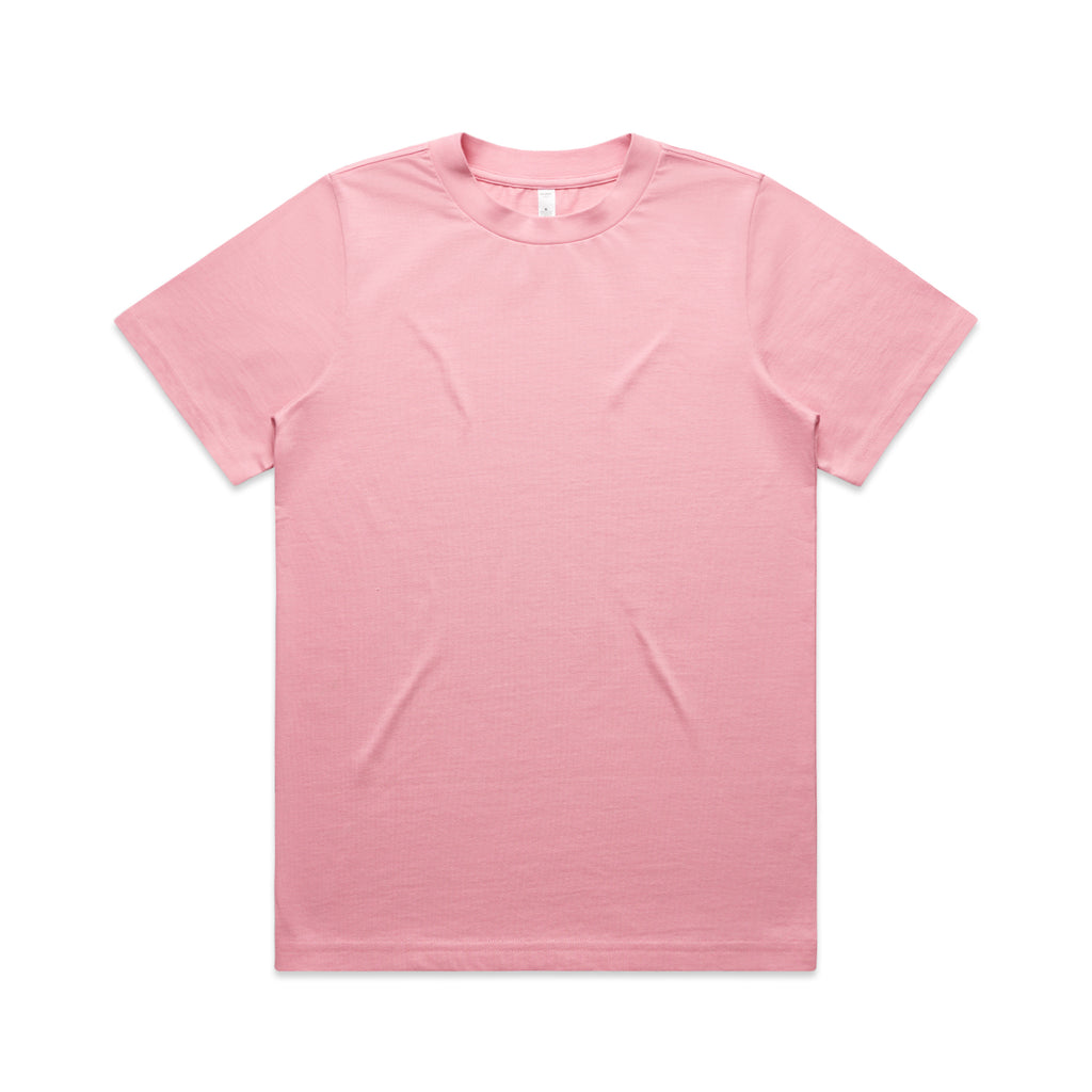 Ascolour Wos Heavy Tee 4080 Wos Heavy Tee Bubblegum Front - Custom Printed - Print Blanc