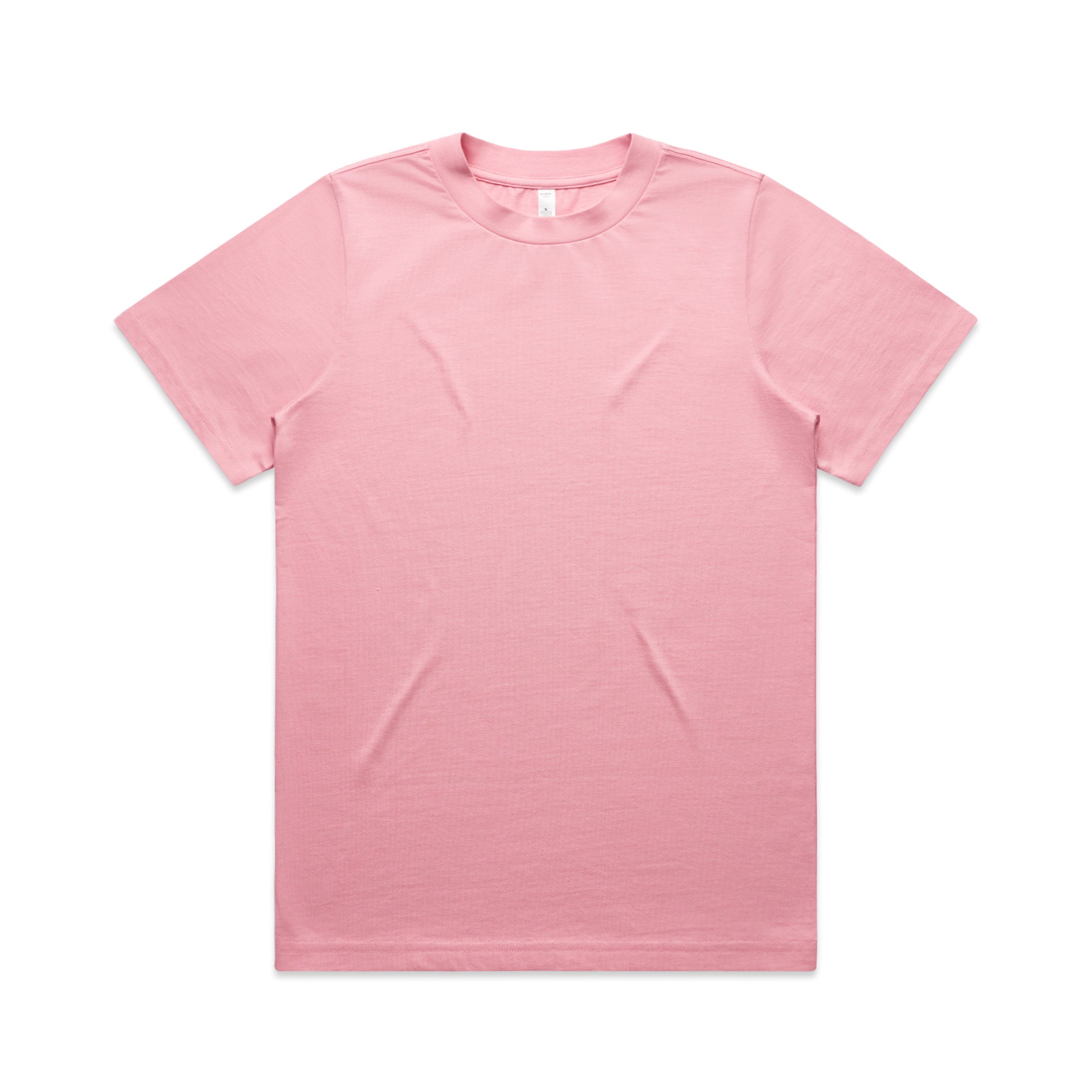 Ascolour Wos Heavy Tee 4080 Wos Heavy Tee Bubblegum Front - Custom Printed - Print Blanc