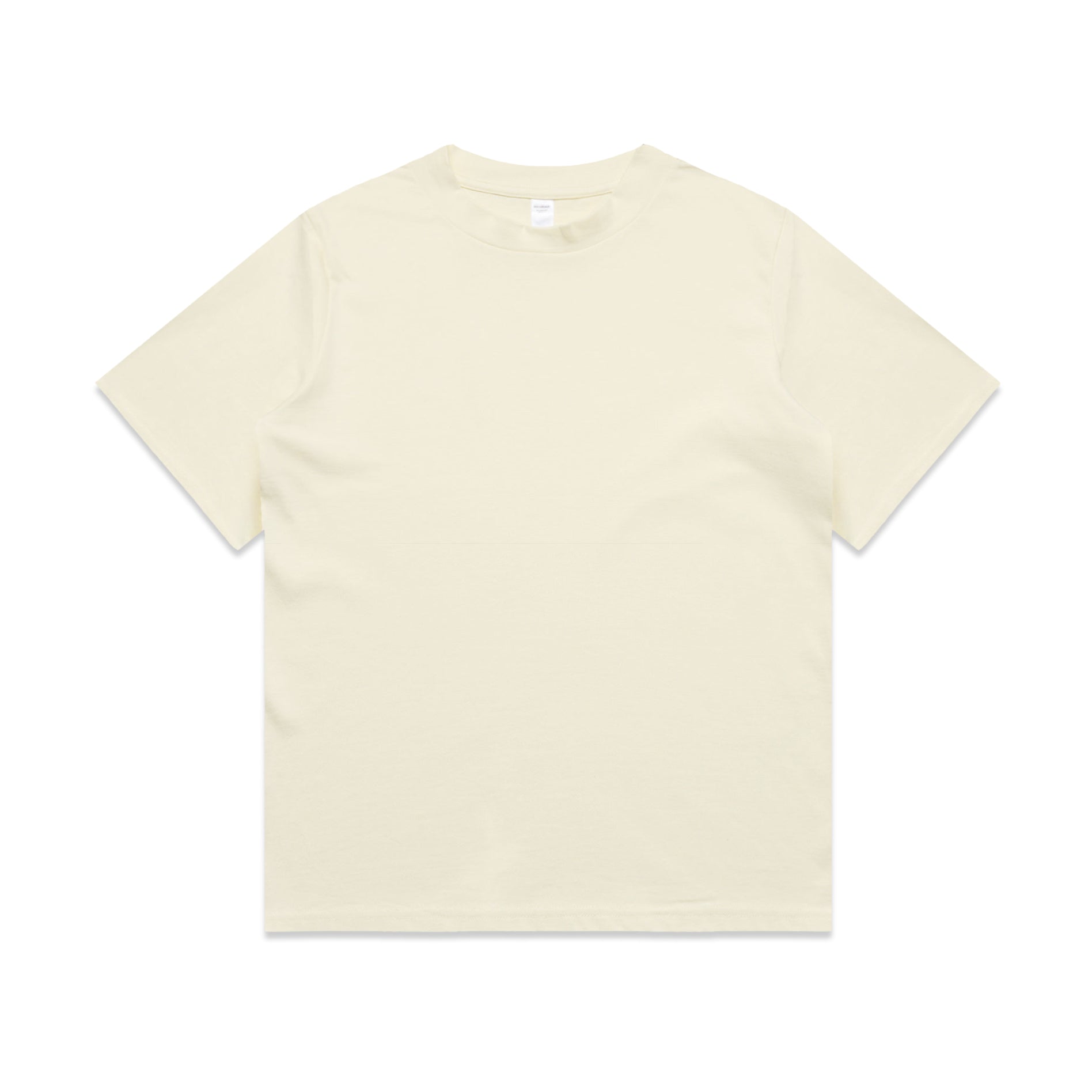 Ascolour Wos Heavy Tee 4080 Wos Heavy Tee Butter Front - Custom Printed - Print Blanc