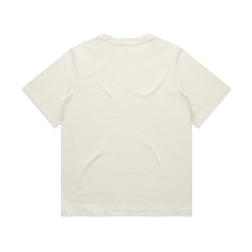Ascolour Wos Heavy Tee 4080 Wos Heavy Tee Ecru Back - Custom Printed - Print Blanc