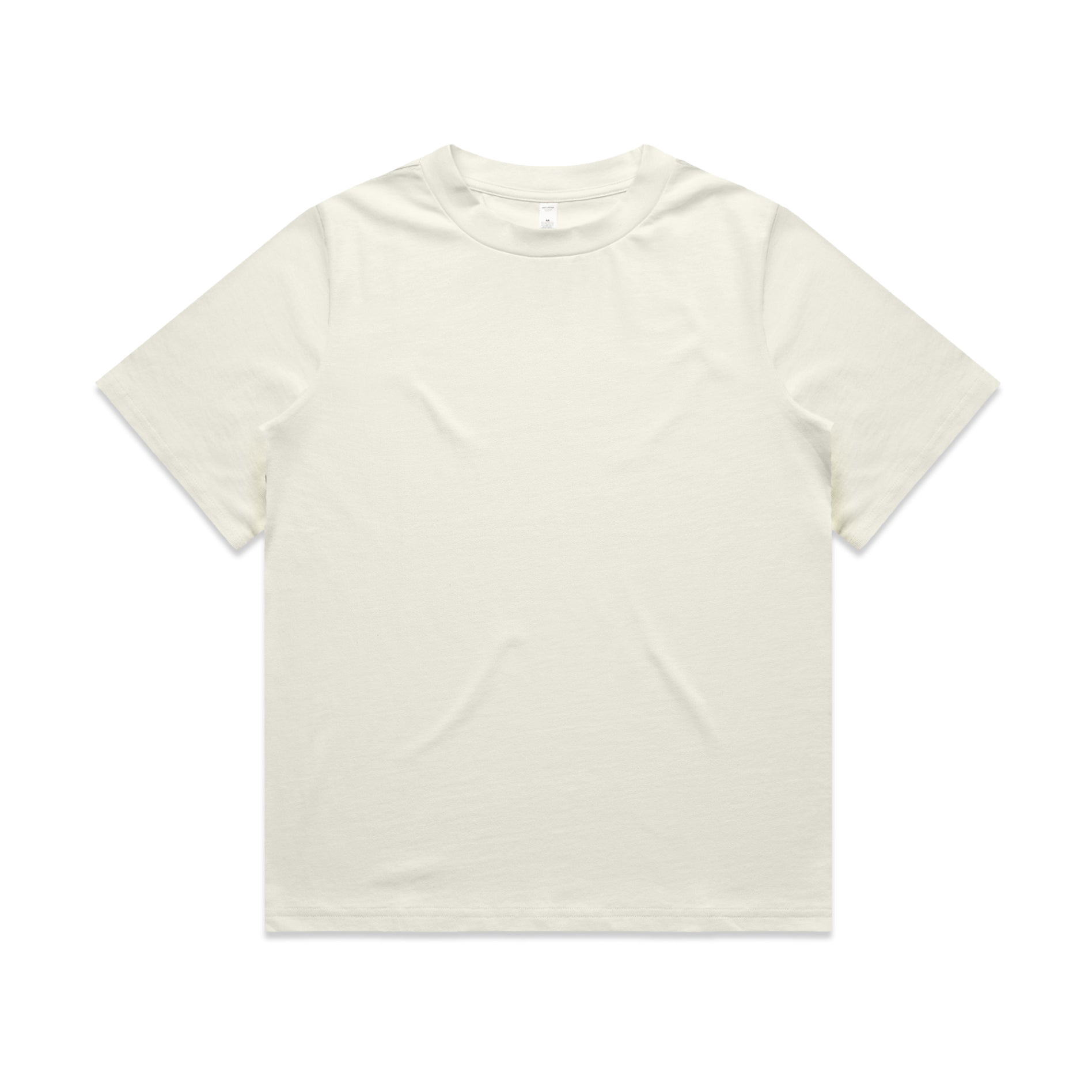Ascolour Wos Heavy Tee 4080 Wos Heavy Tee Ecru Front - Custom Printed - Print Blanc