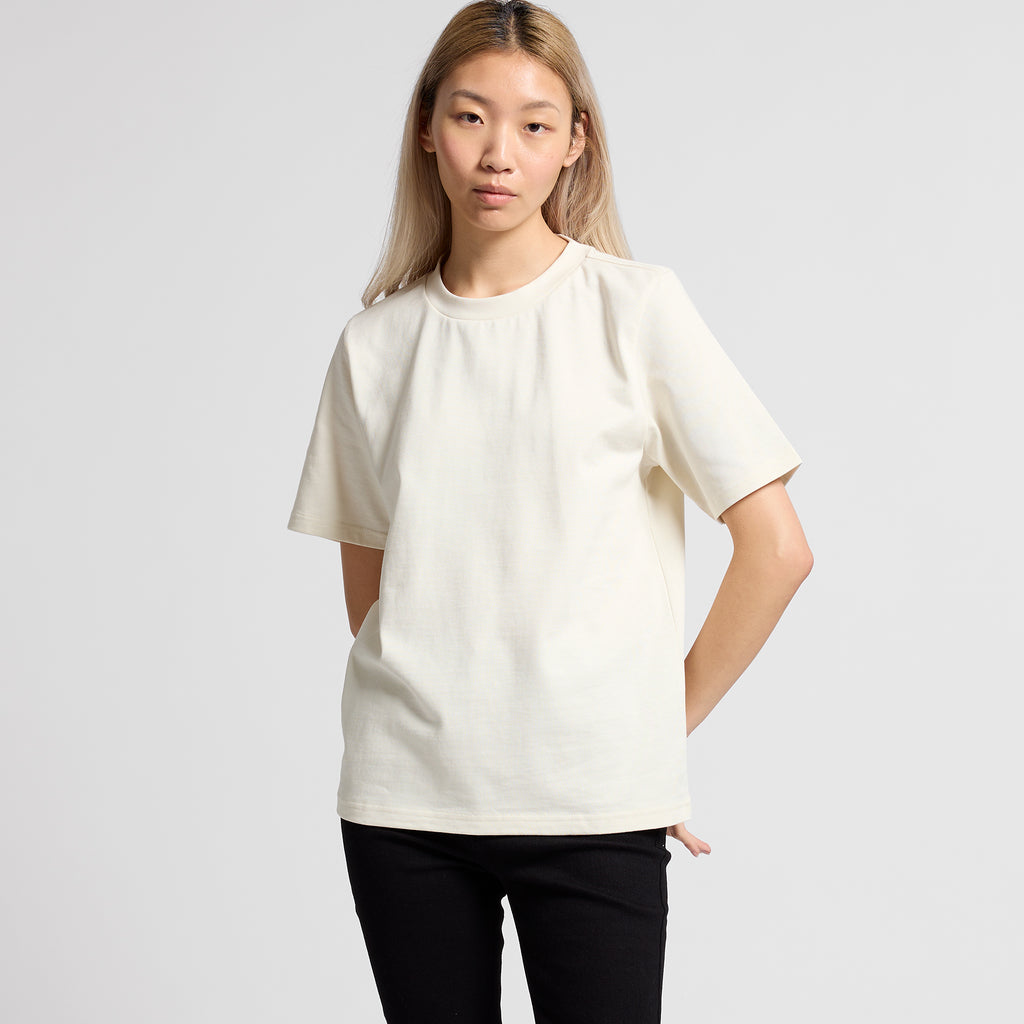 Ascolour Wos Heavy Tee 4080 Wos Heavy Tee Loose Front - Custom Printed - Print Blanc
