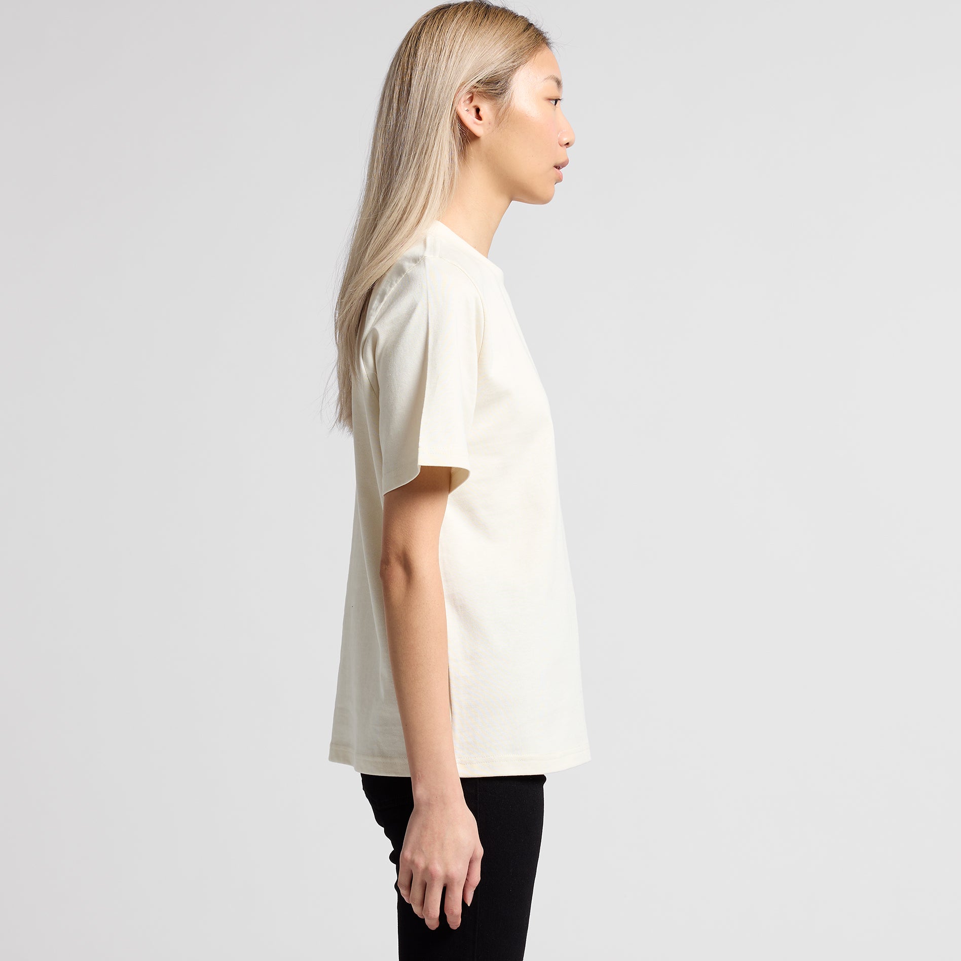 Ascolour Wos Heavy Tee 4080 Wos Heavy Tee Side - Custom Printed - Print Blanc