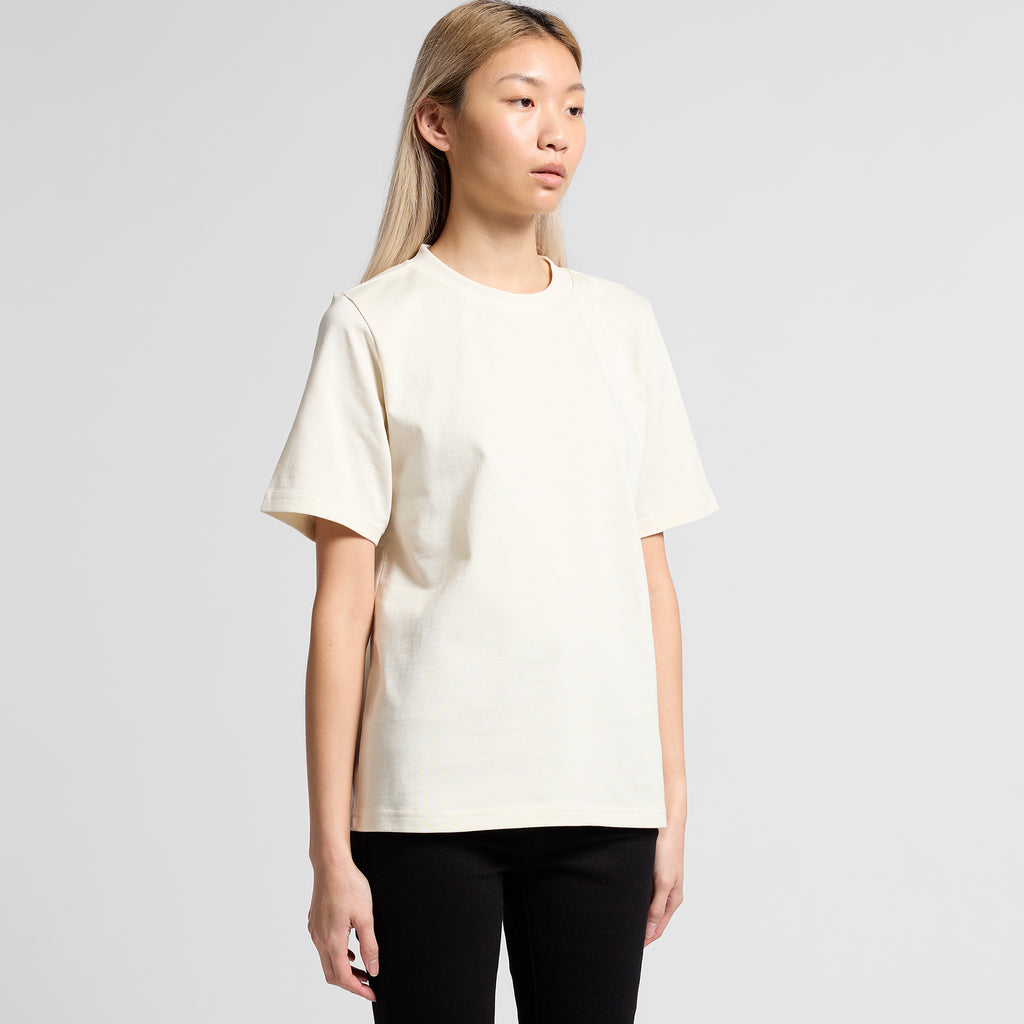 Ascolour Wos Heavy Tee 4080 Wos Heavy Tee Turn Front - Custom Printed - Print Blanc