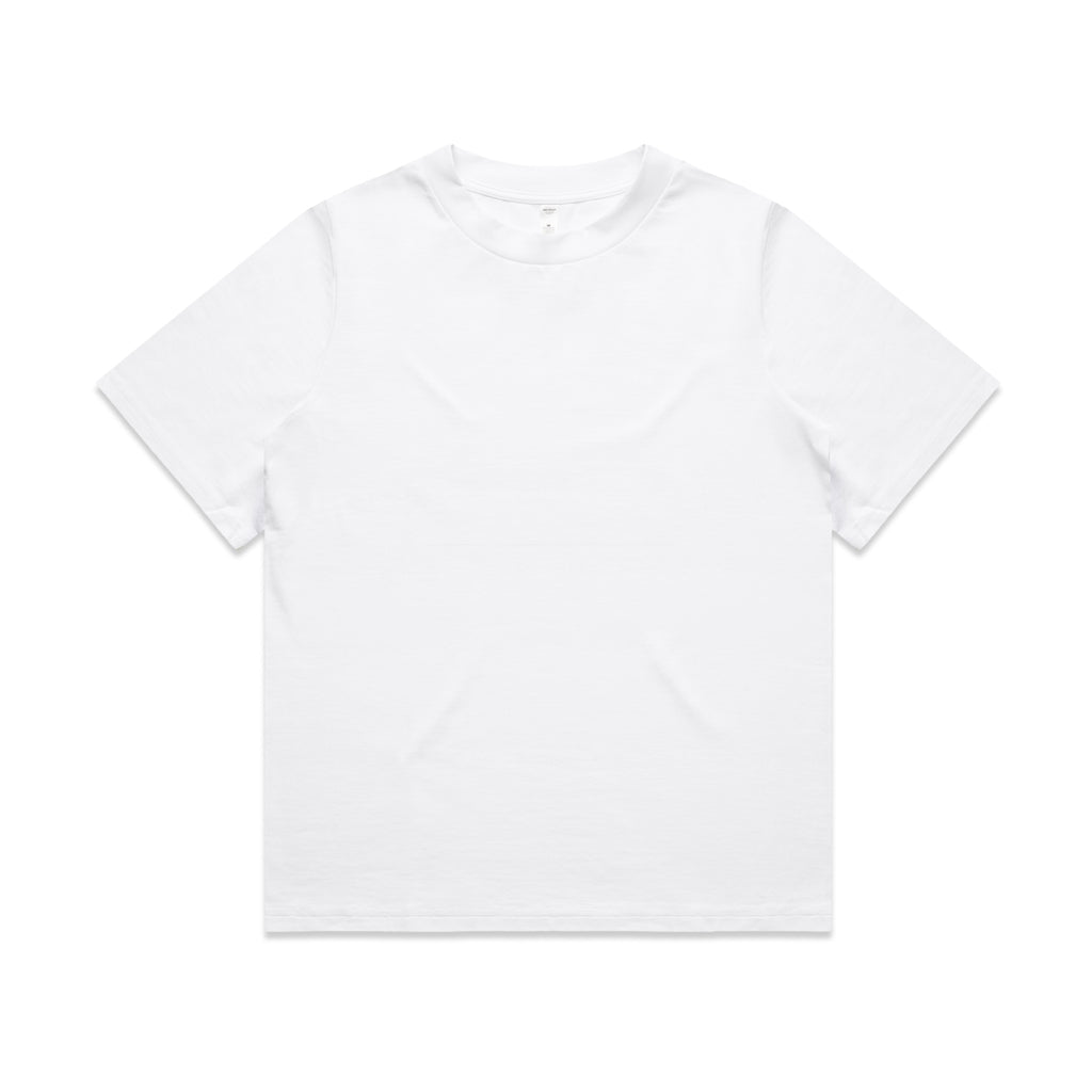 Ascolour Wos Heavy Tee 4080 Wos Heavy Tee White Front Print Blanc 1 - Custom Printed - Print Blanc