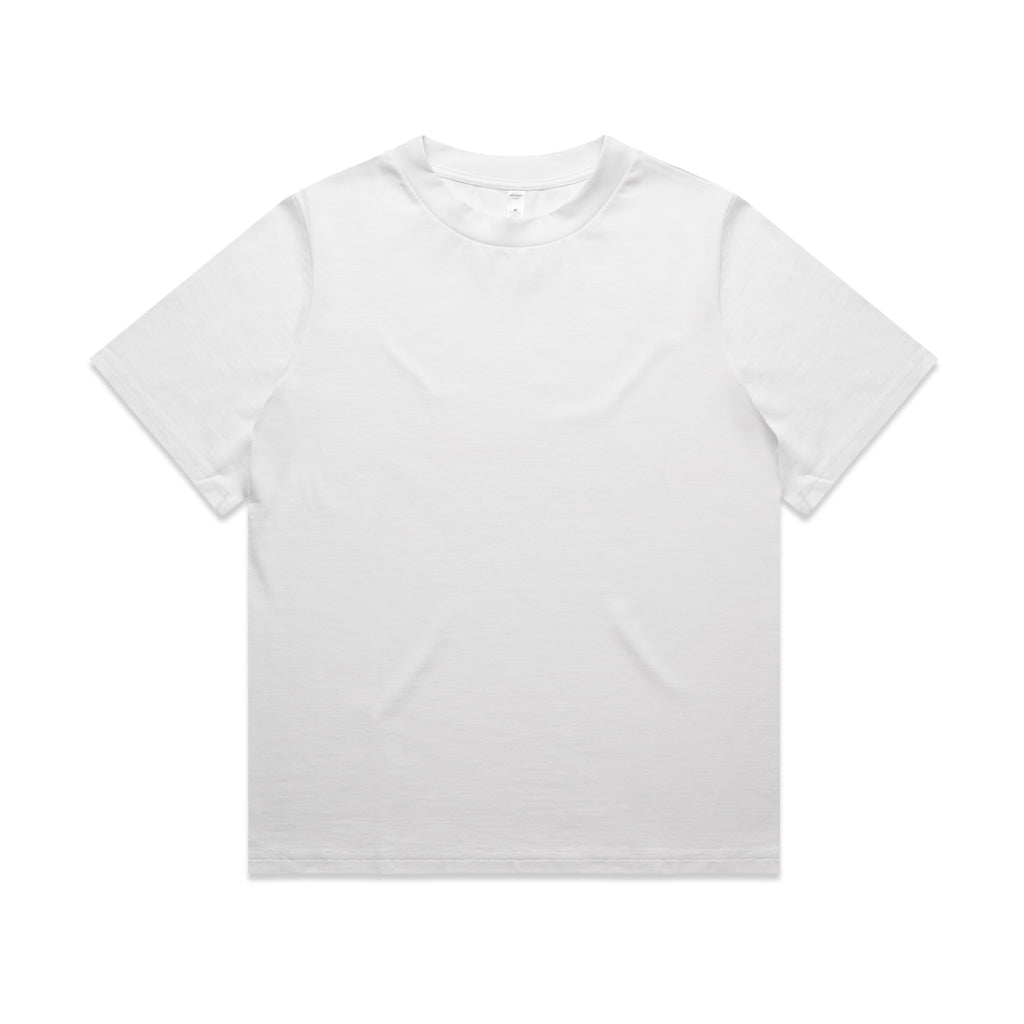 Ascolour Wos Heavy Tee 4080 Wos Heavy Tee White Front - Custom Printed - Print Blanc