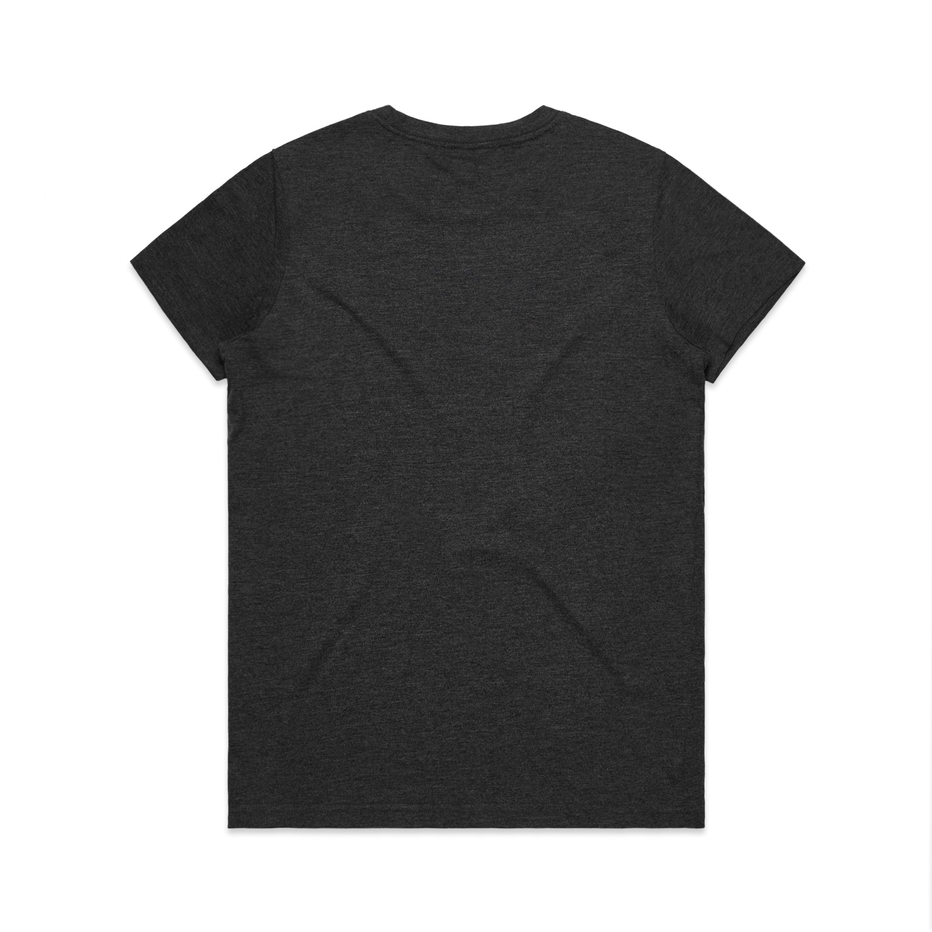 Ascolour Wos Maple Tee 4001 Maple Tee Asphalt Marle Back - Custom Printed - Print Blanc