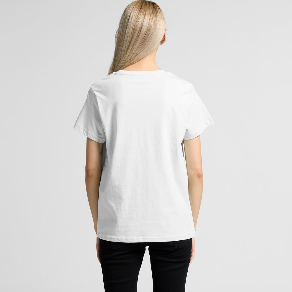 Ascolour Wos Maple Tee 4001 Maple Tee Back - Custom Printed - Print Blanc