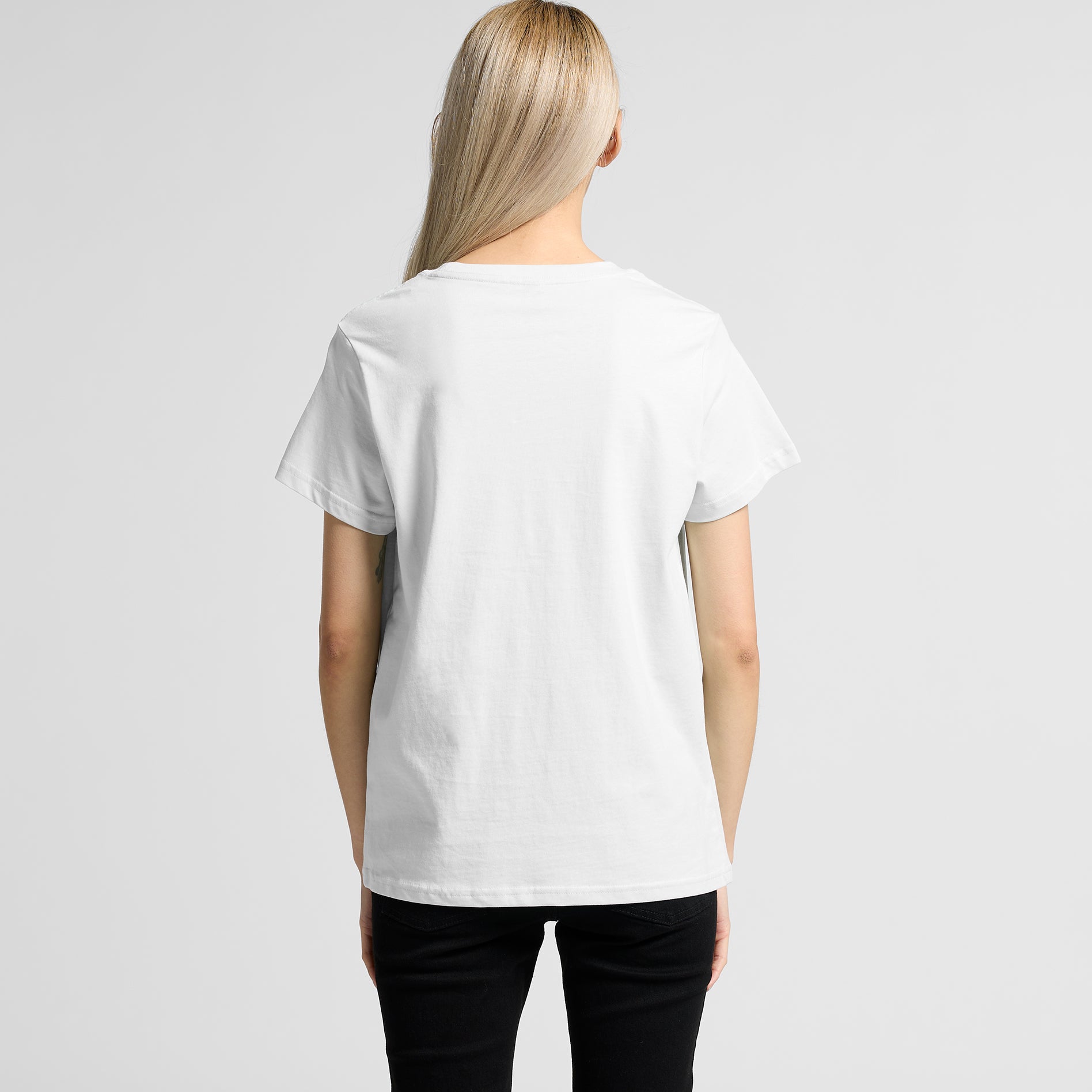 Ascolour Wos Maple Tee 4001 Maple Tee Back - Custom Printed - Print Blanc