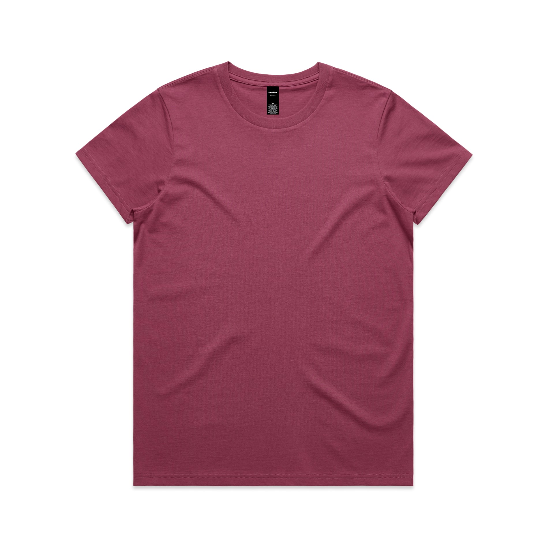 Ascolour Wos Maple Tee 4001 Maple Tee Berry Front - Custom Printed - Print Blanc