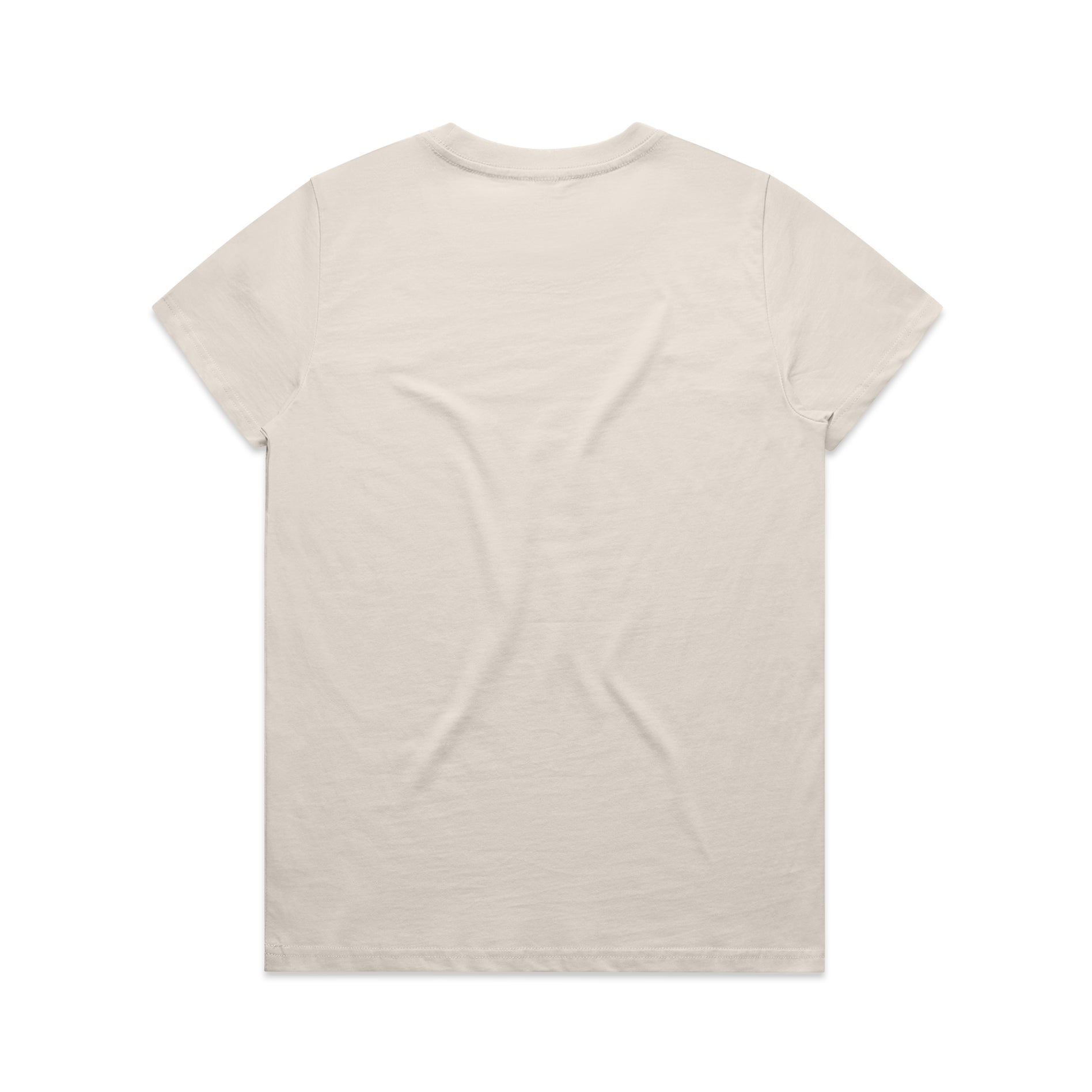 Ascolour Wos Maple Tee 4001 Maple Tee Bone Back - Custom Printed - Print Blanc