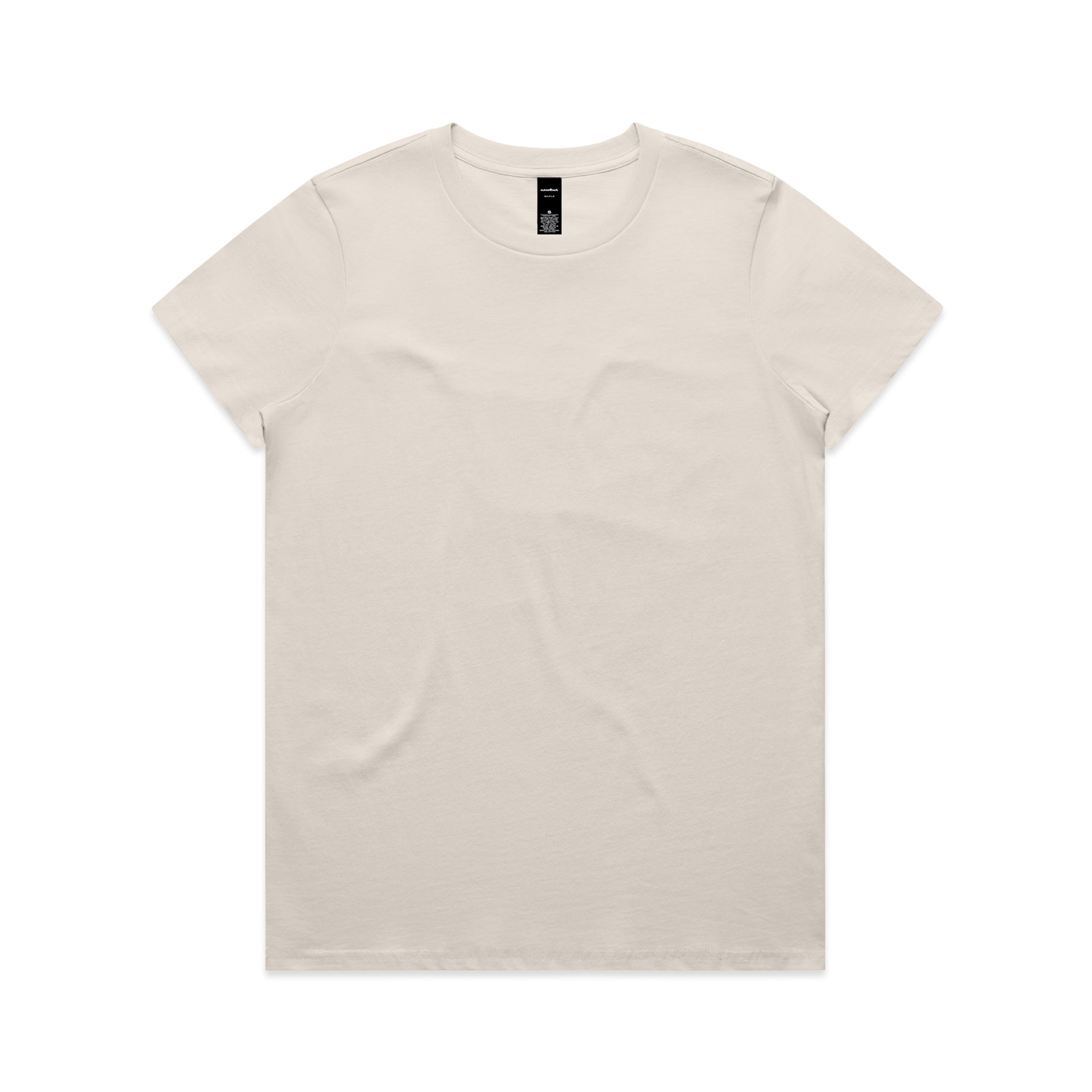 Ascolour Wos Maple Tee 4001 Maple Tee Bone Front - Custom Printed - Print Blanc