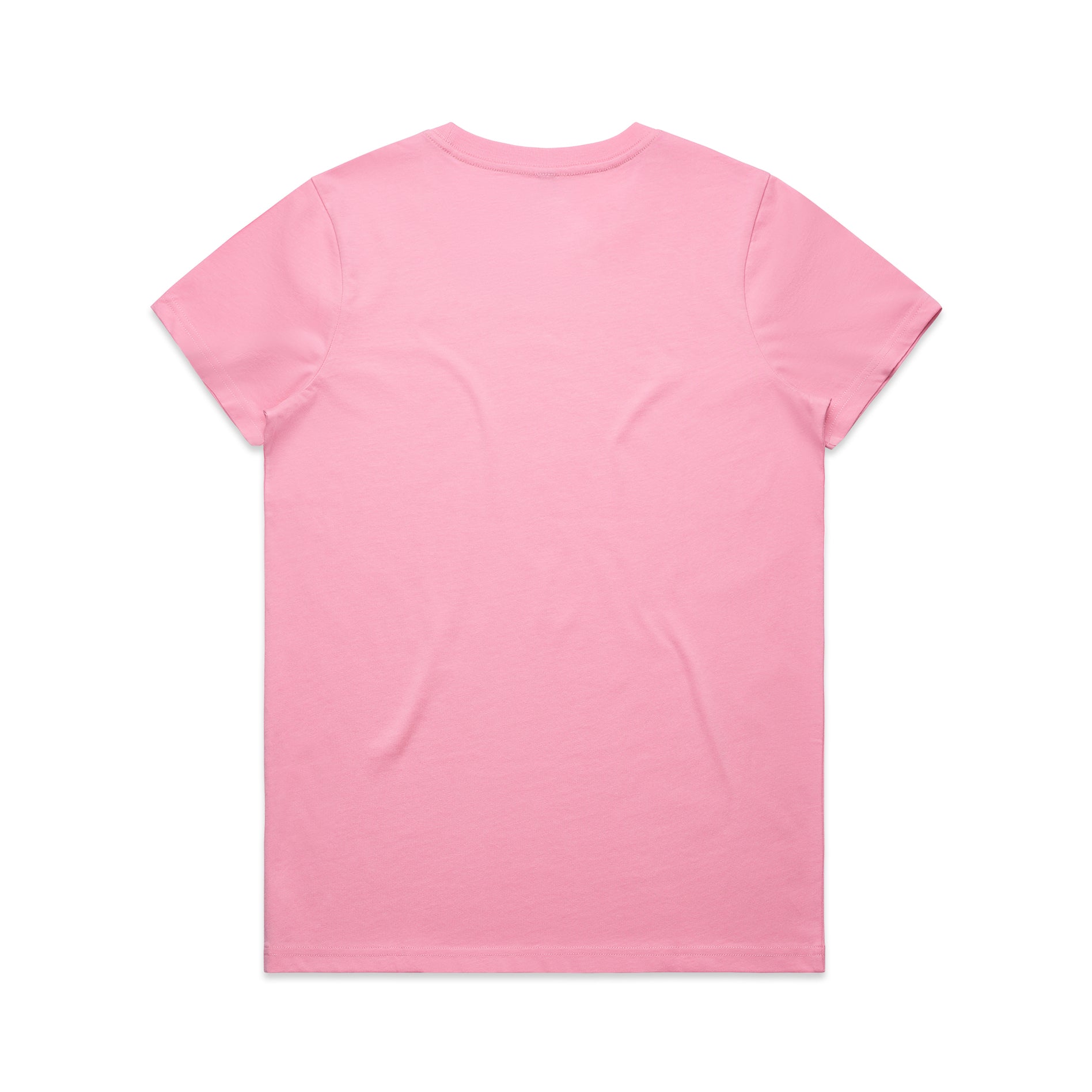 Ascolour Wos Maple Tee 4001 Maple Tee Bubblegum Back - Custom Printed - Print Blanc