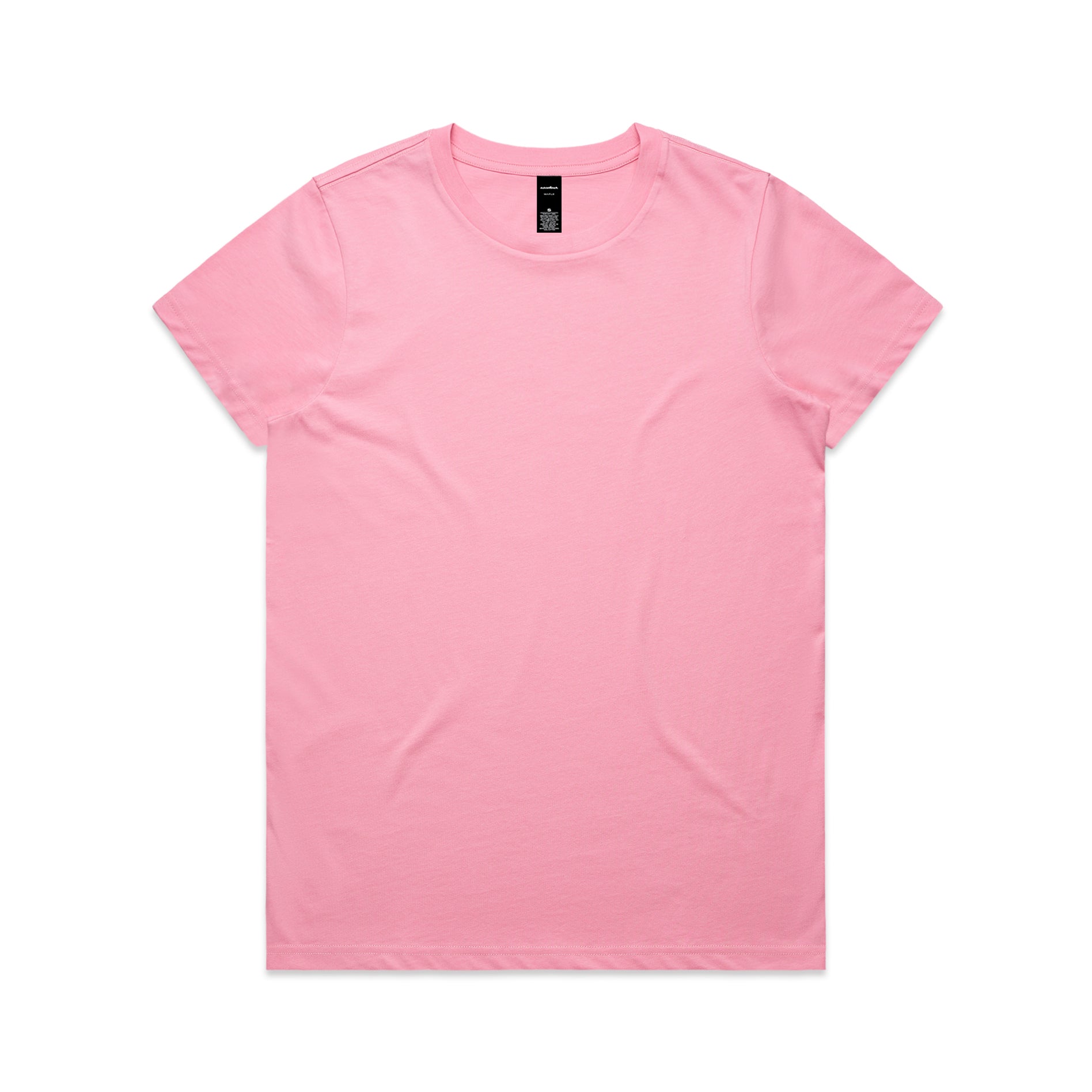 Ascolour Wos Maple Tee 4001 Maple Tee Bubblegum Front - Custom Printed - Print Blanc