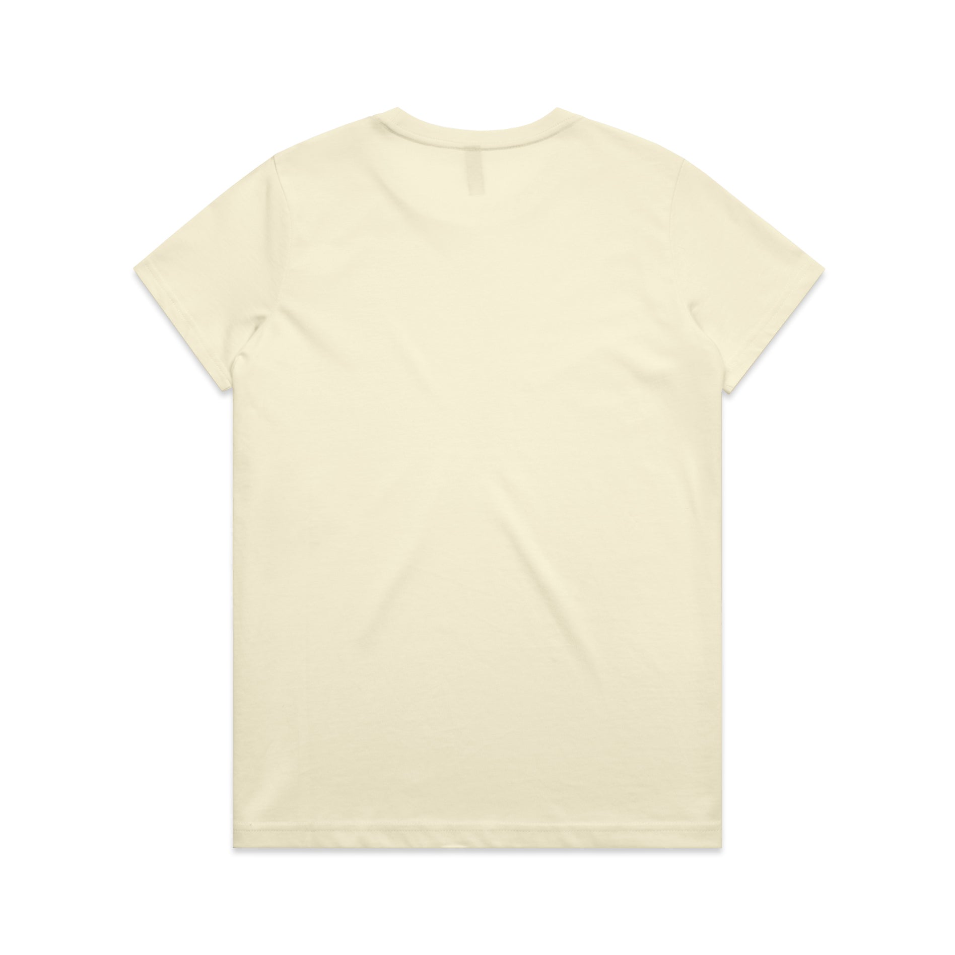 Ascolour Wos Maple Tee 4001 Maple Tee Butter Back - Custom Printed - Print Blanc