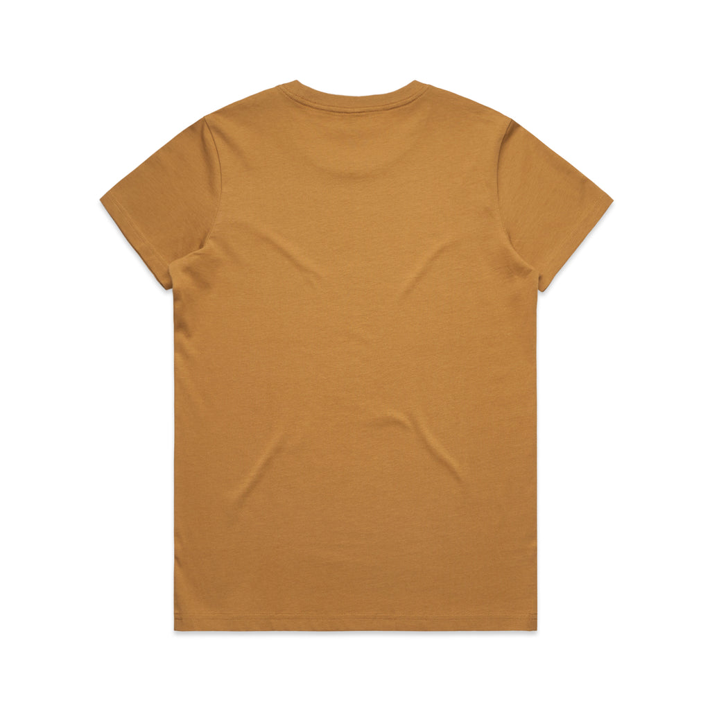 Ascolour Wos Maple Tee 4001 Maple Tee Camel Back - Custom Printed - Print Blanc