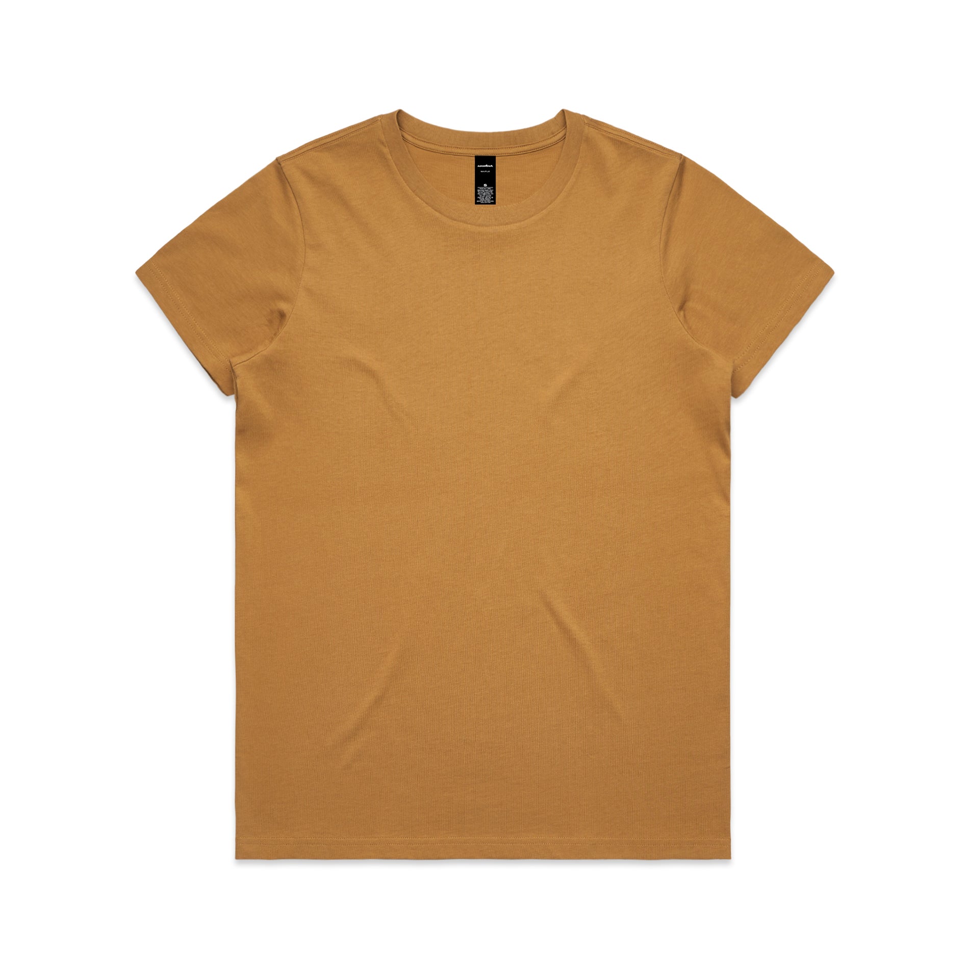 Ascolour Wos Maple Tee 4001 Maple Tee Camel Front - Custom Printed - Print Blanc