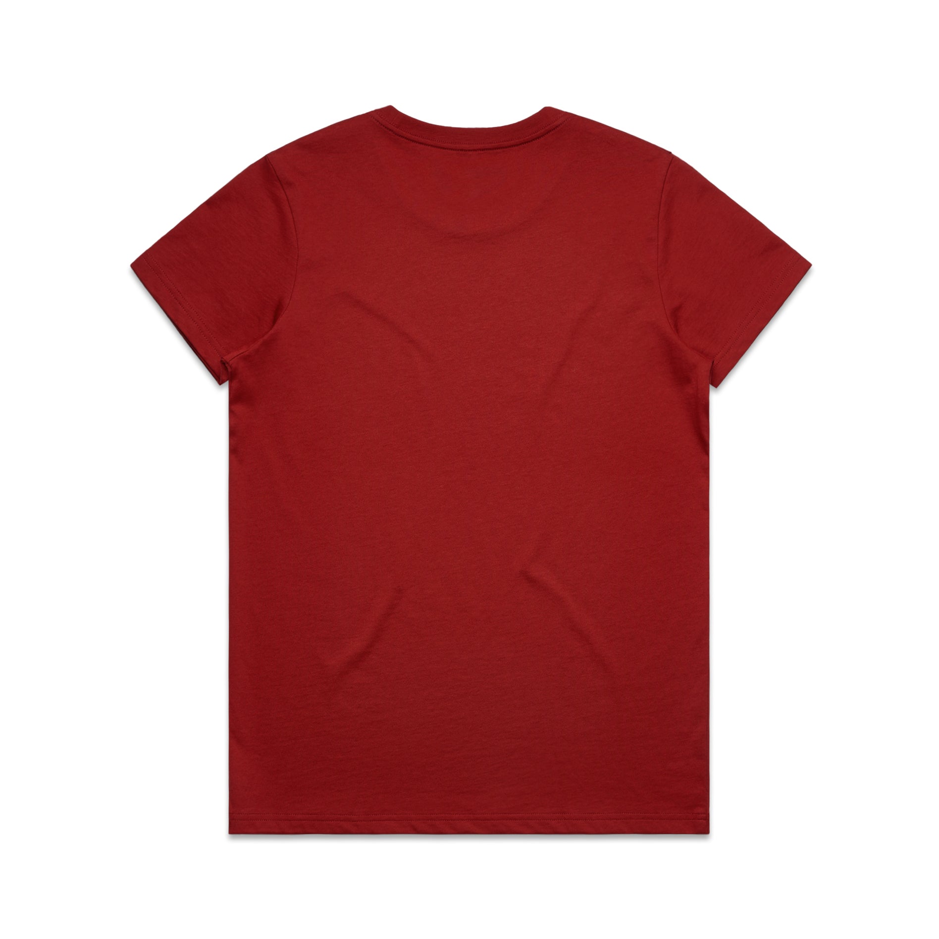 Ascolour Wos Maple Tee 4001 Maple Tee Cardinal Back - Custom Printed - Print Blanc