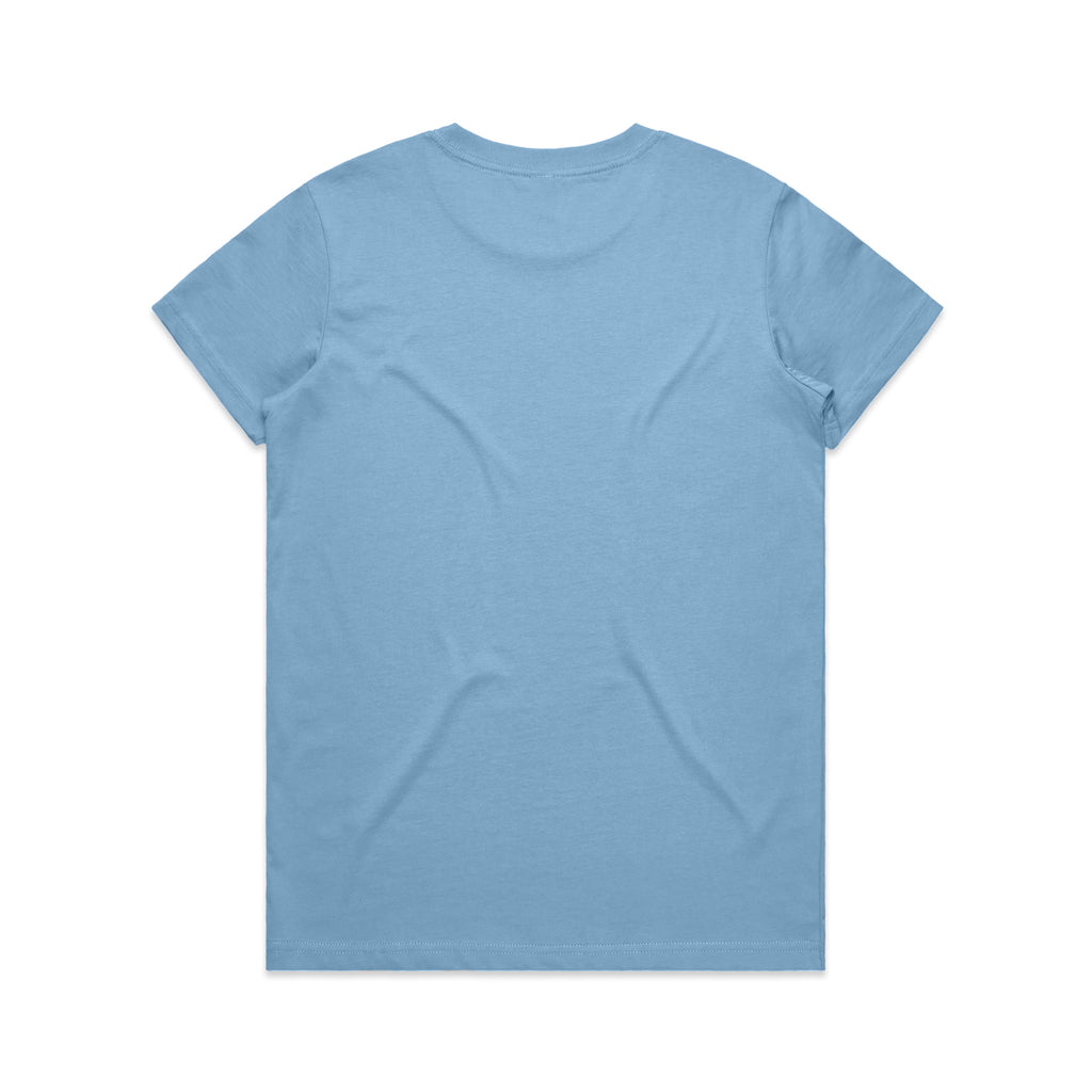 Ascolour Wos Maple Tee 4001 Maple Tee Carolina Blue Back - Custom Printed - Print Blanc