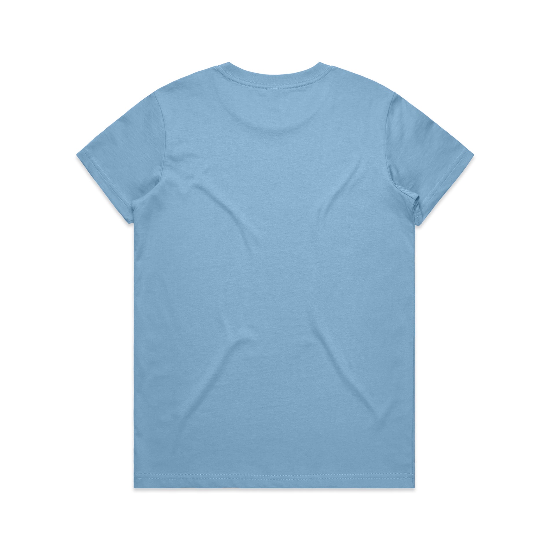 Ascolour Wos Maple Tee 4001 Maple Tee Carolina Blue Back - Custom Printed - Print Blanc