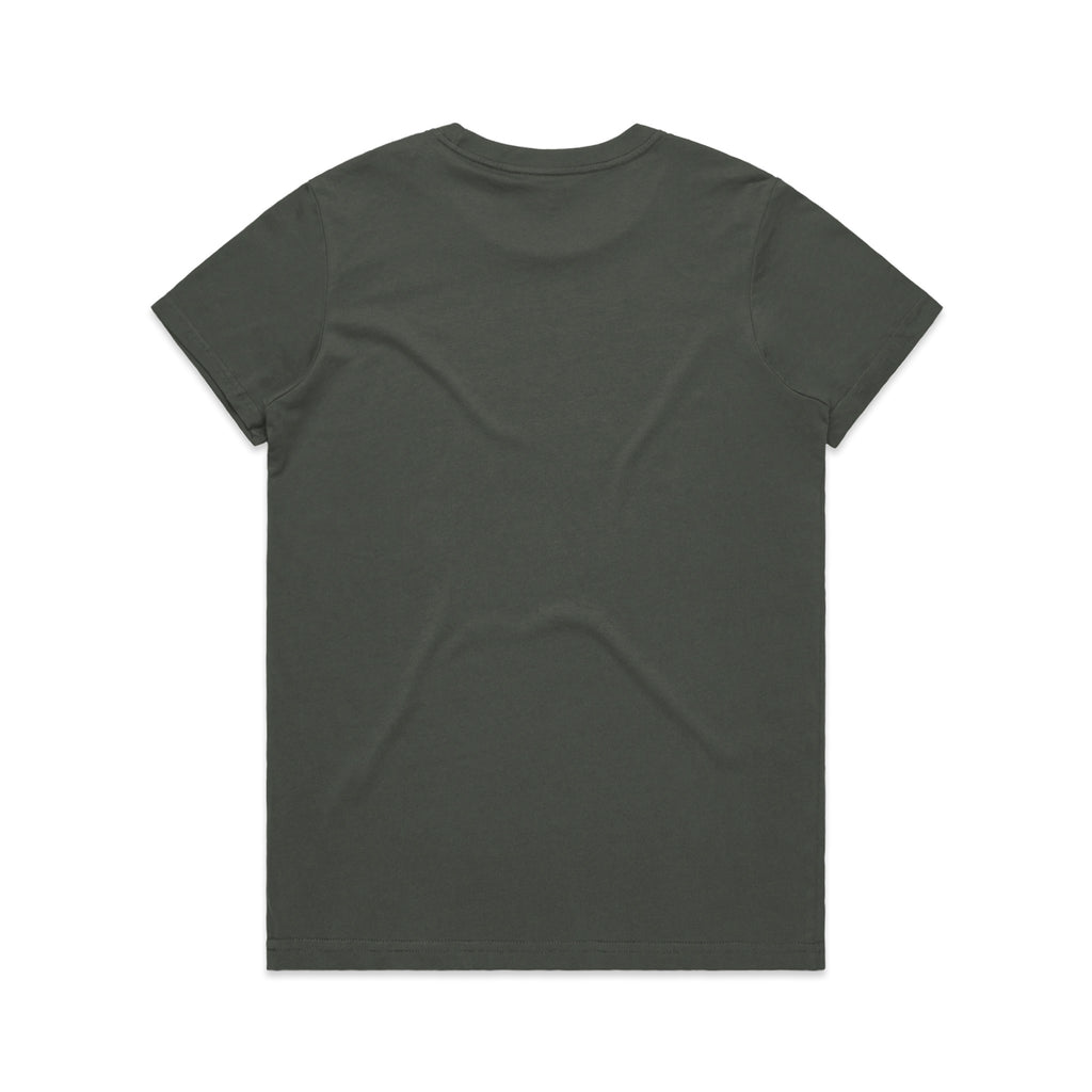 Ascolour Wos Maple Tee 4001 Maple Tee Charcoal Back - Custom Printed - Print Blanc