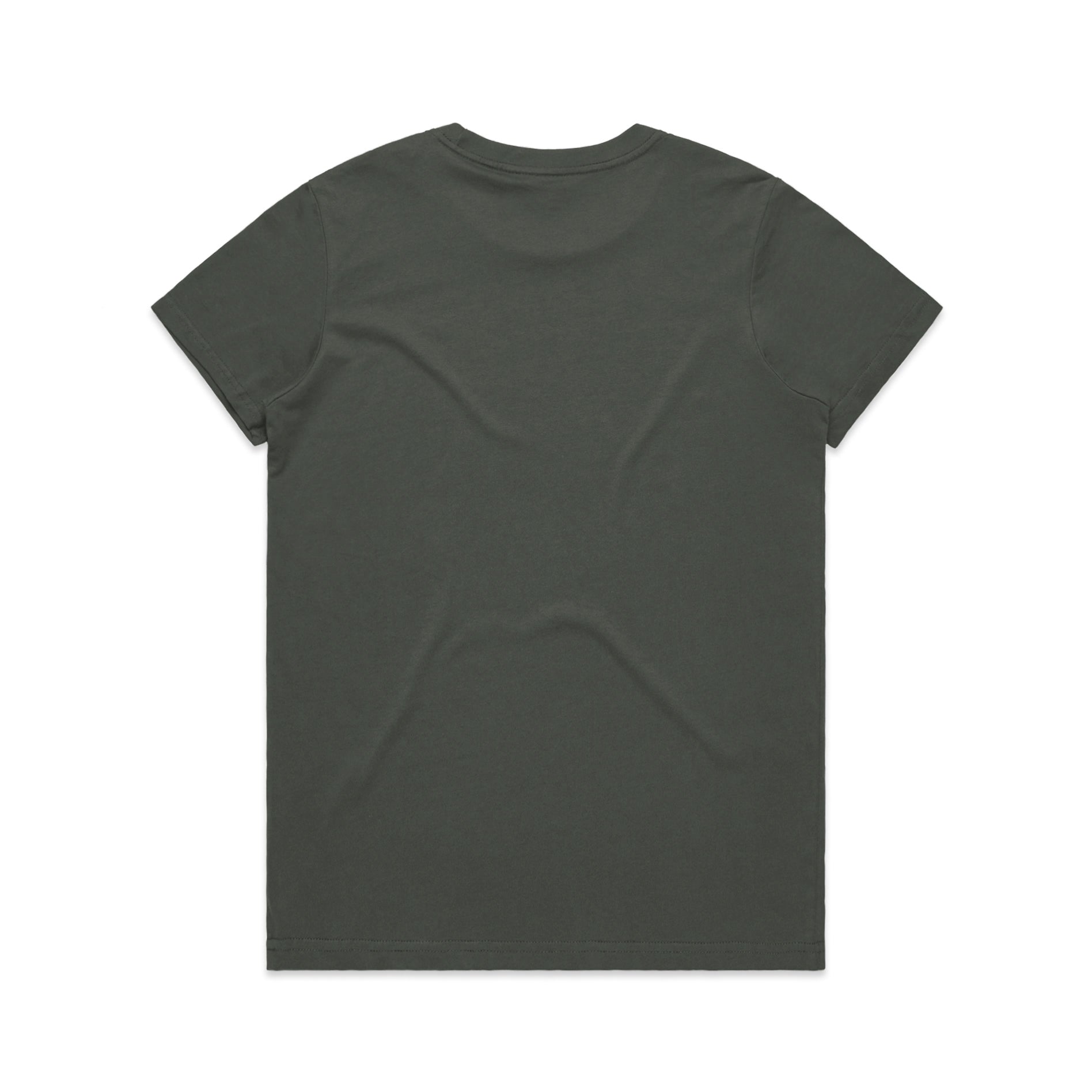 Ascolour Wos Maple Tee 4001 Maple Tee Charcoal Back - Custom Printed - Print Blanc