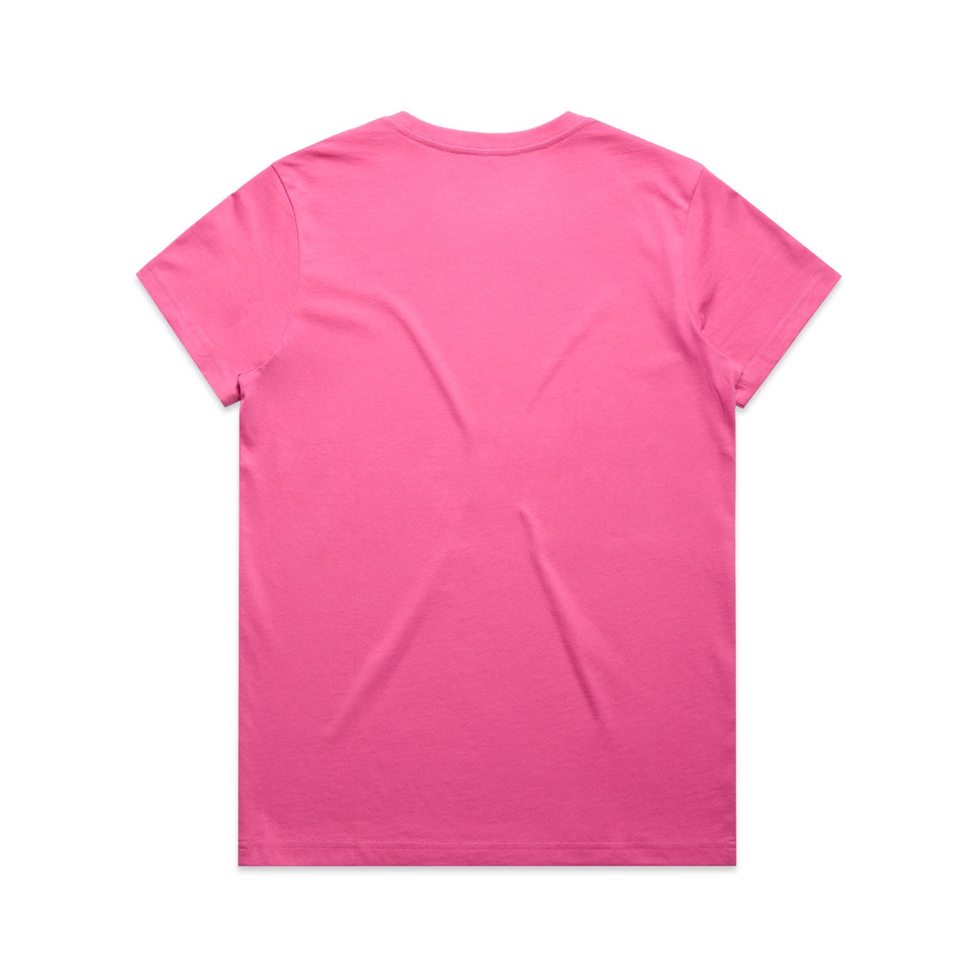 Ascolour Wos Maple Tee 4001 Maple Tee Charity Pink Back - Custom Printed - Print Blanc